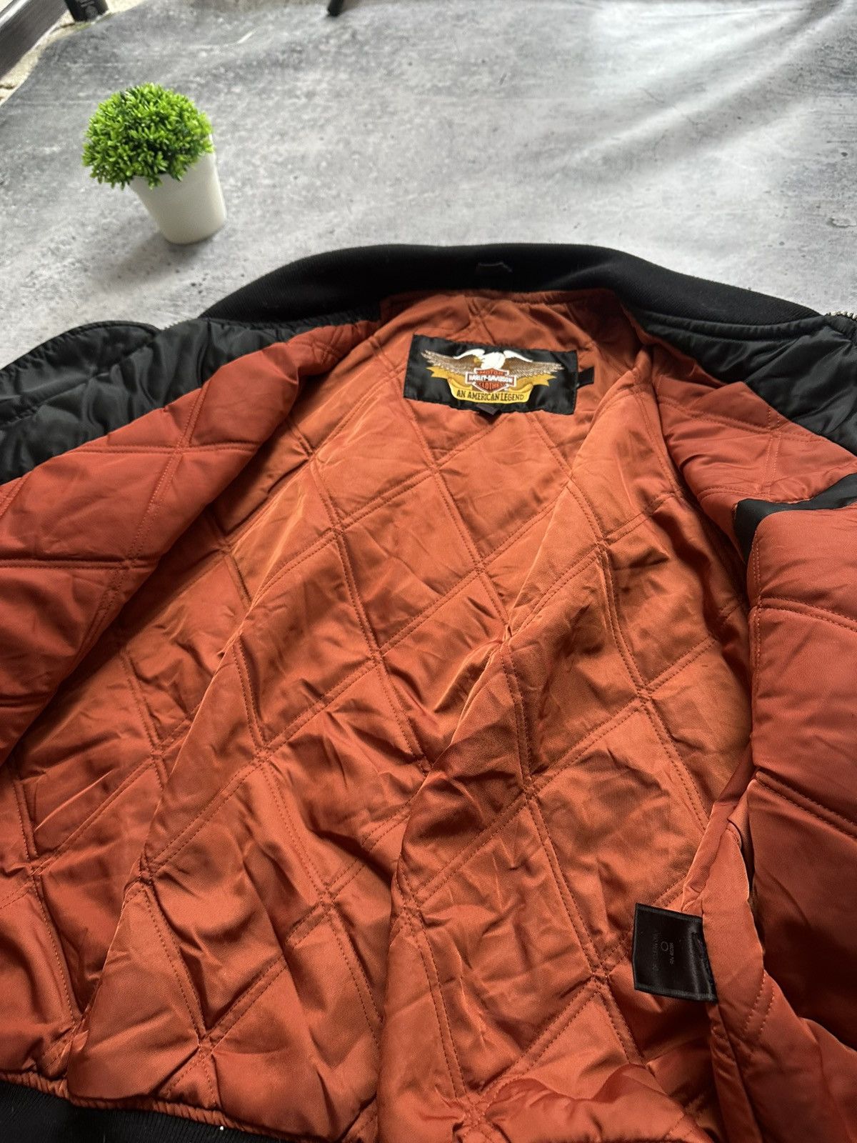 Harley Davidson Vintage Harley Davidson Motorcycle OWNERS HOG Satin Jacket! Size US L / EU 52-54 / 3 - 7 Thumbnail