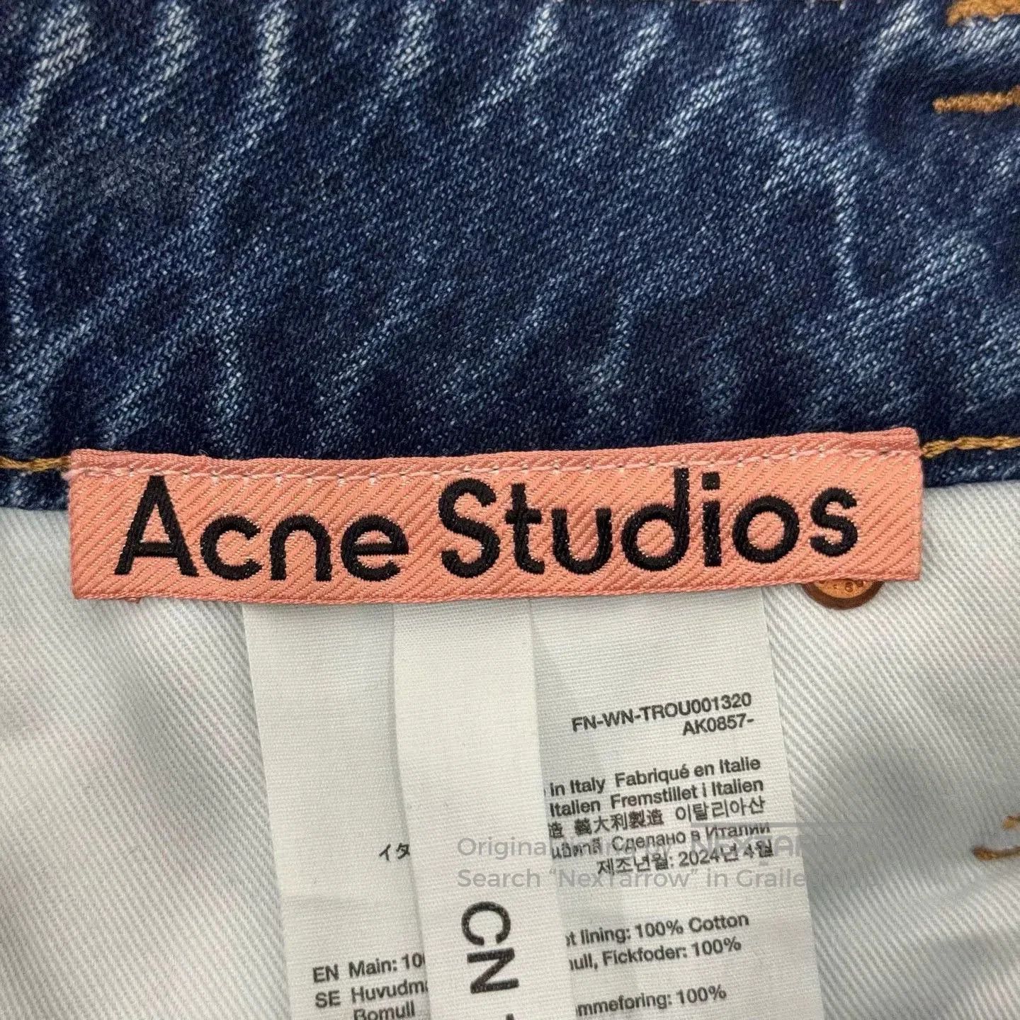 Acne Studios loose waist belt long denim pants. Size US 32 / EU 48 - 5 Thumbnail