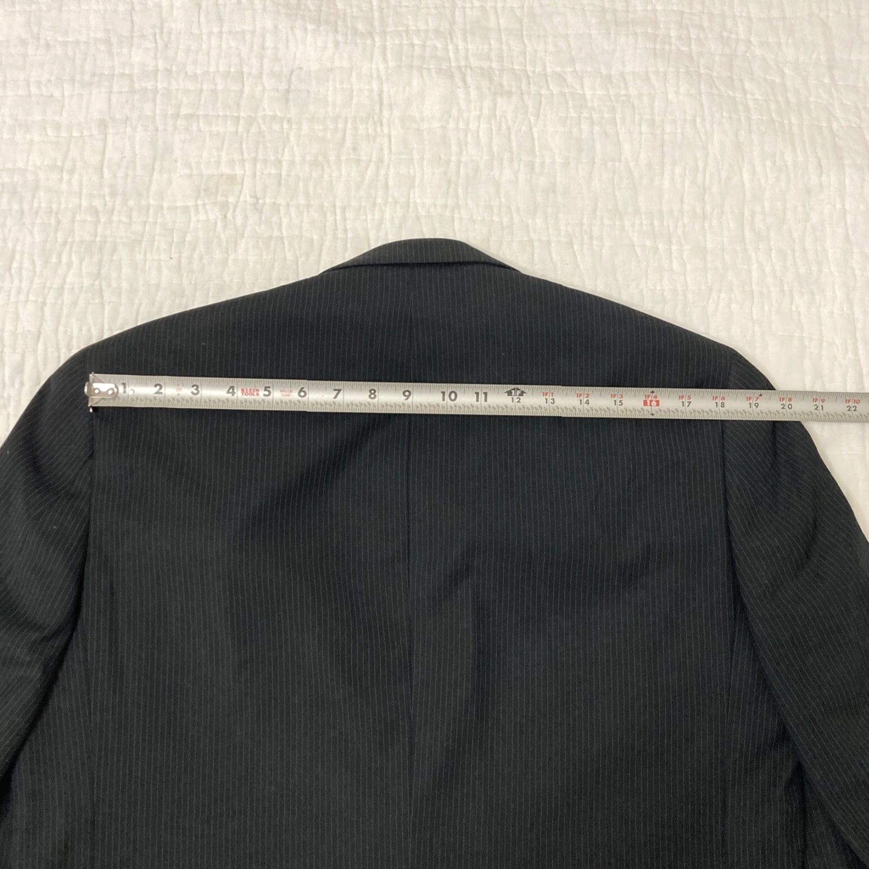 Kenneth Cole Kenneth Cole Black Suit Jacket 42L NWT Men’s Two-Button Double-Vented 2 Piece Separate Pinstripe Jacket Mens Regular Size 42R - 6 Thumbnail