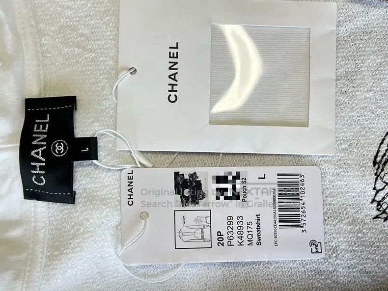 Chanel Chanel White graffiti hooded sweatshirt jacket Size L / US 10 / IT 46 - 5 Thumbnail