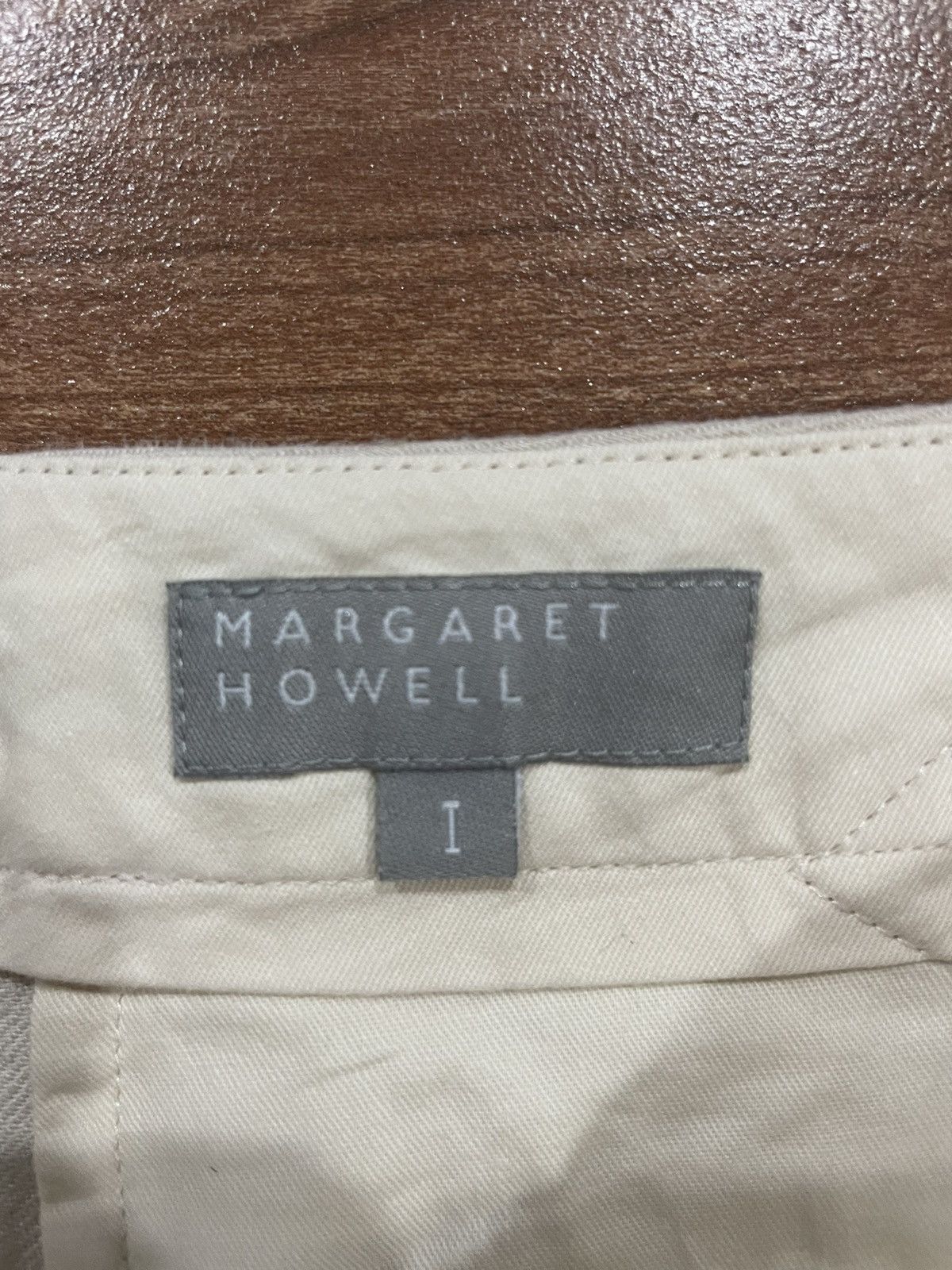 Margaret Howell Margaret Howell Linen Cream Trousers Size 29" - 3 Thumbnail