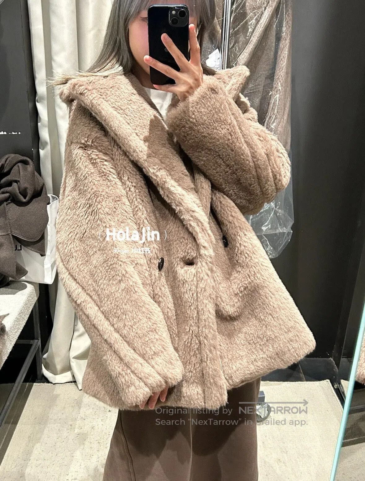 Max Mara MaxMara Short Tan Teddy Bear Coat. Size M / US 6-8 / IT 42-44 - 8 Thumbnail