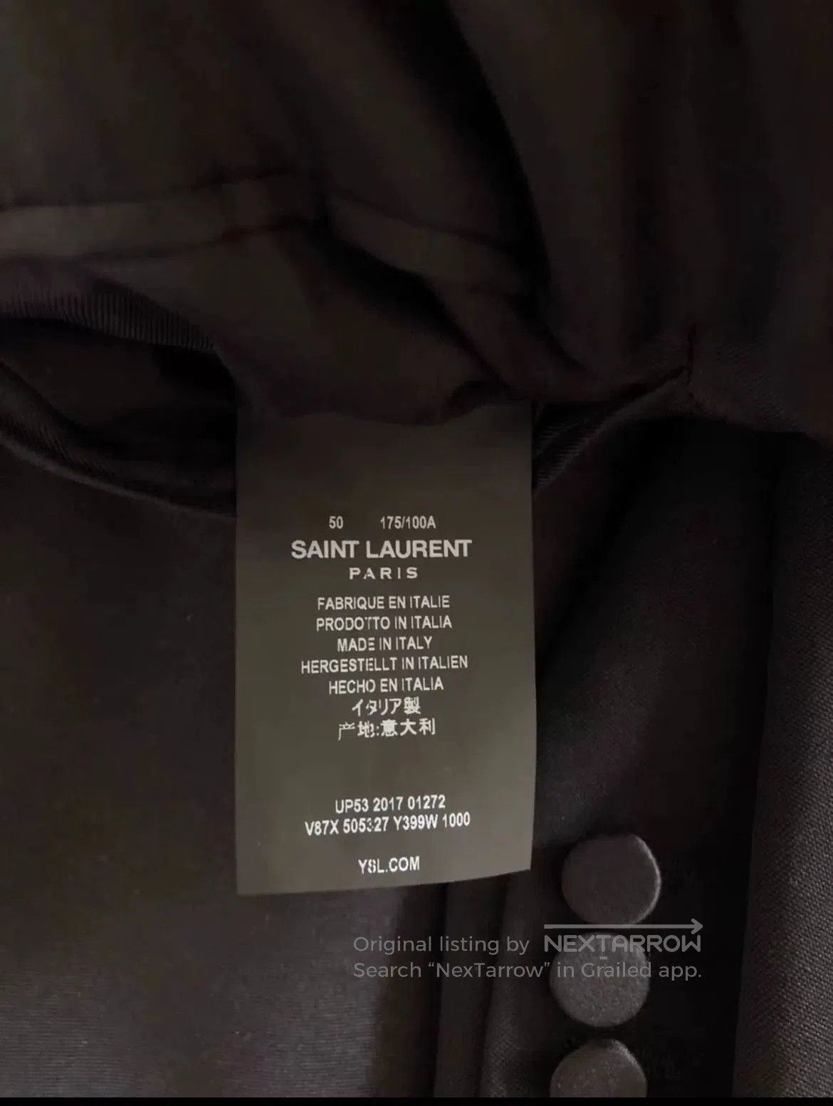 Saint Laurent Paris Saint Laurent Black Jacket Size 50. Size US M / EU 48-50 / 2 - 3 Thumbnail