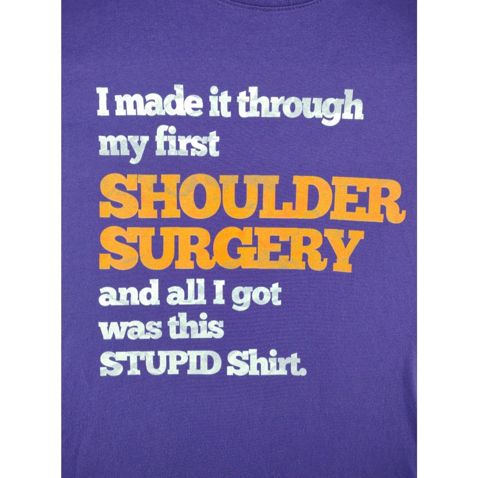 Port & Company Port & Company Got through Shoulder Surgery Recovery T-Shirt 2XL Purple Unisex Adults XS? 2XL? (adjusted) Size US XXL / EU 58 / 5 - 2 Thumbnail
