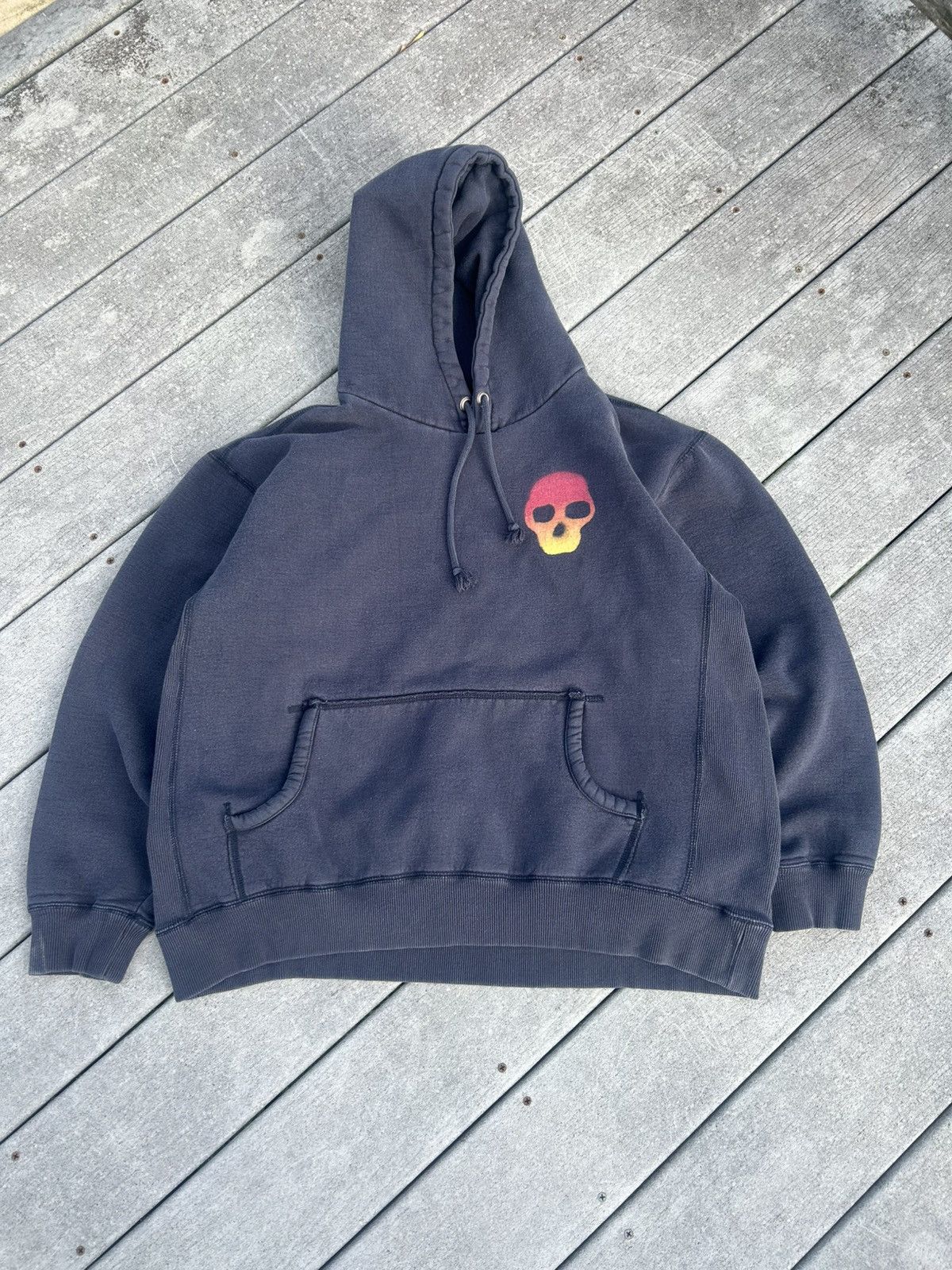 Quiksilver × Vintage Y2K Skull Grunge skater hoodie Size US M / EU 48-50 / 2 - 1 Thumbnail