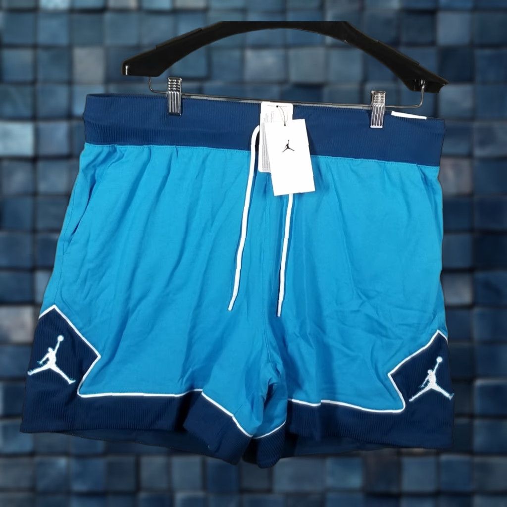 Jordan Brand Air Jordan Nike Women's Diamond Basketball Shorts XL Two Town Blue DZ3352-446 Size 40" / US 18 - 1 Thumbnail