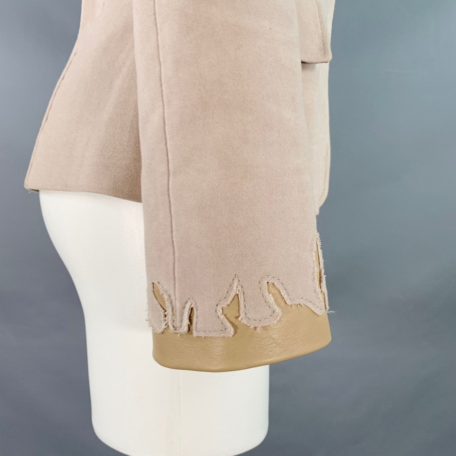 Other S Dusty Pink Velvet Single Breasted Jacket Blazer Size S / US 4 / IT 40 - 3 Thumbnail