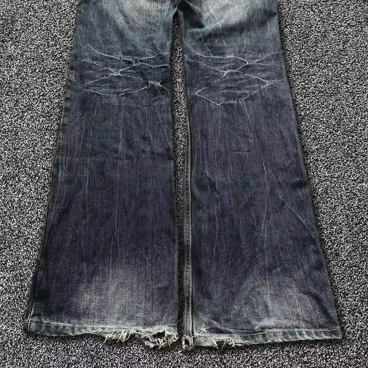 Jean High Washed Patchwork Wide Leg Jeans Size US 31 - 5 Thumbnail