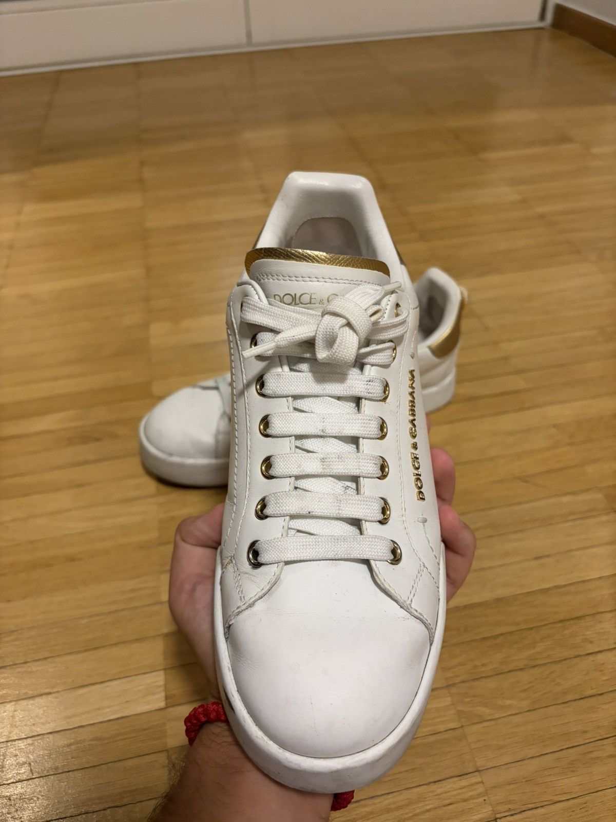 Dolce & Gabbana Dolce & Gabbana white gold Sneaker Size US 8 / IT 38 - 3 Thumbnail