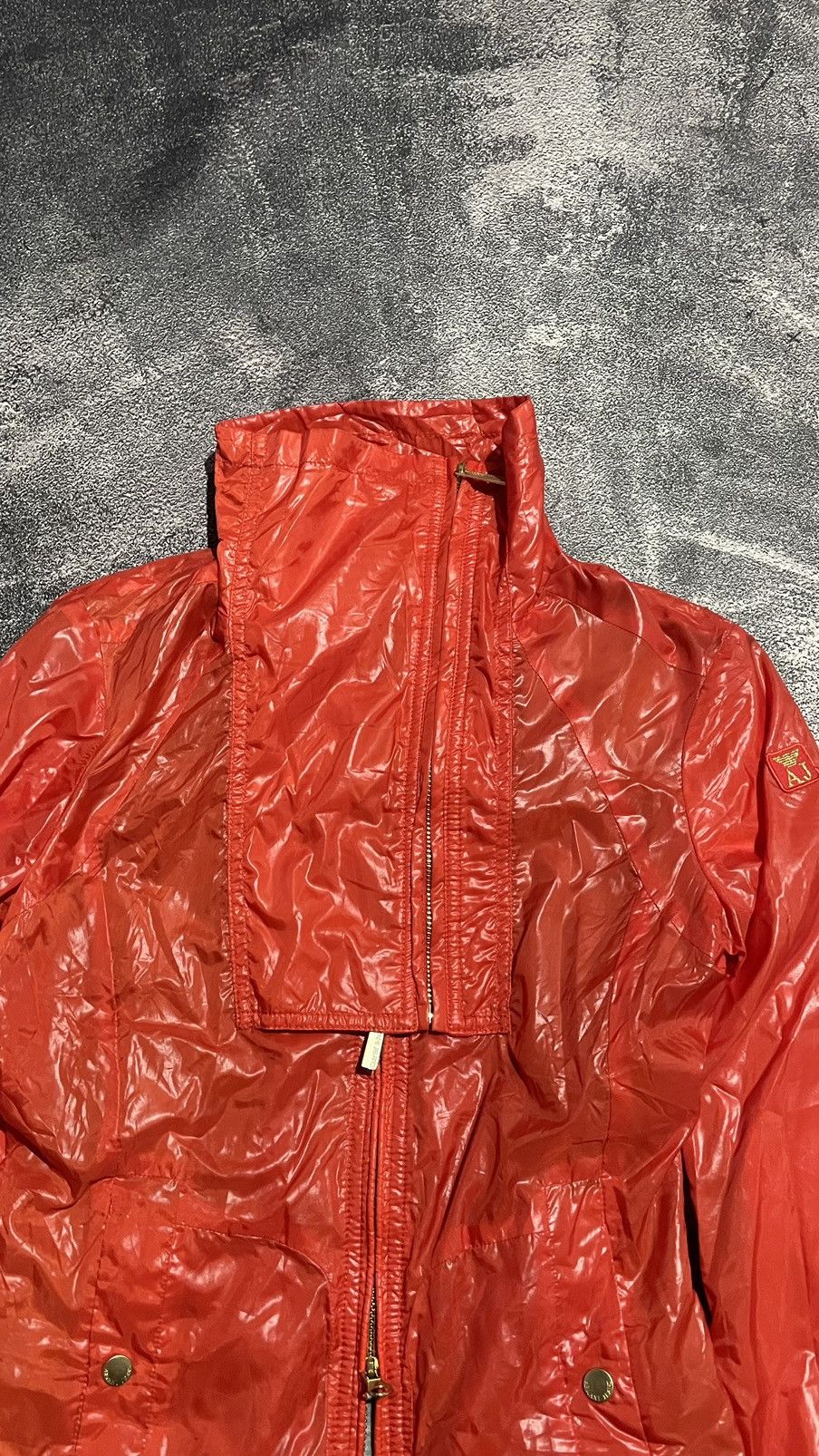 Armani Jeans Aniversary 30th Nylon Double Zipper Jacket