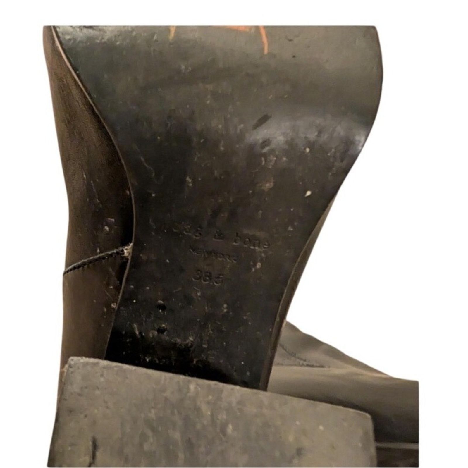 Rag & Bone Rag & Bone black leather ankle boots, made in Italy Size US 8 / IT 38 - 3 Thumbnail
