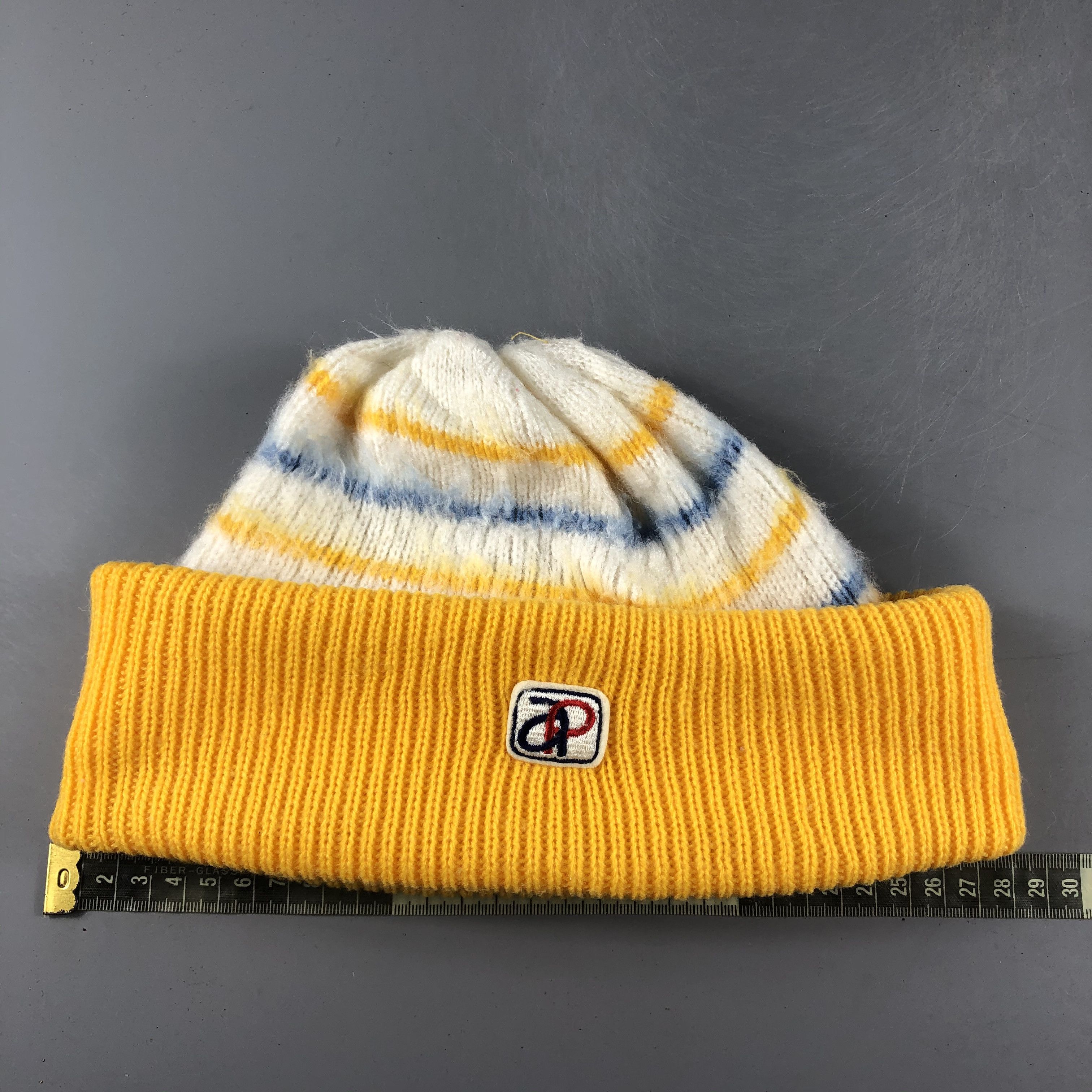 Japanese Brand × Vintage Vintage AP Stripe Basic Beanie Snow Hat Snow Cap -D066 Size ONE SIZE - 3 Thumbnail