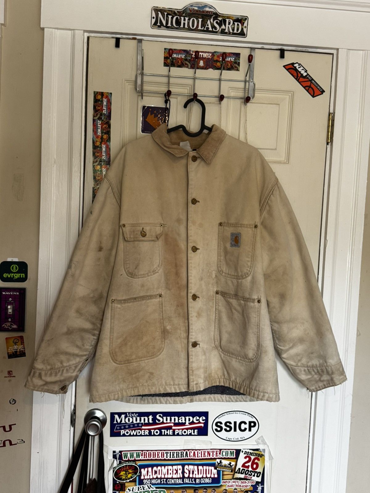 Made in USA Carhartt 100 year anniv button up work coat