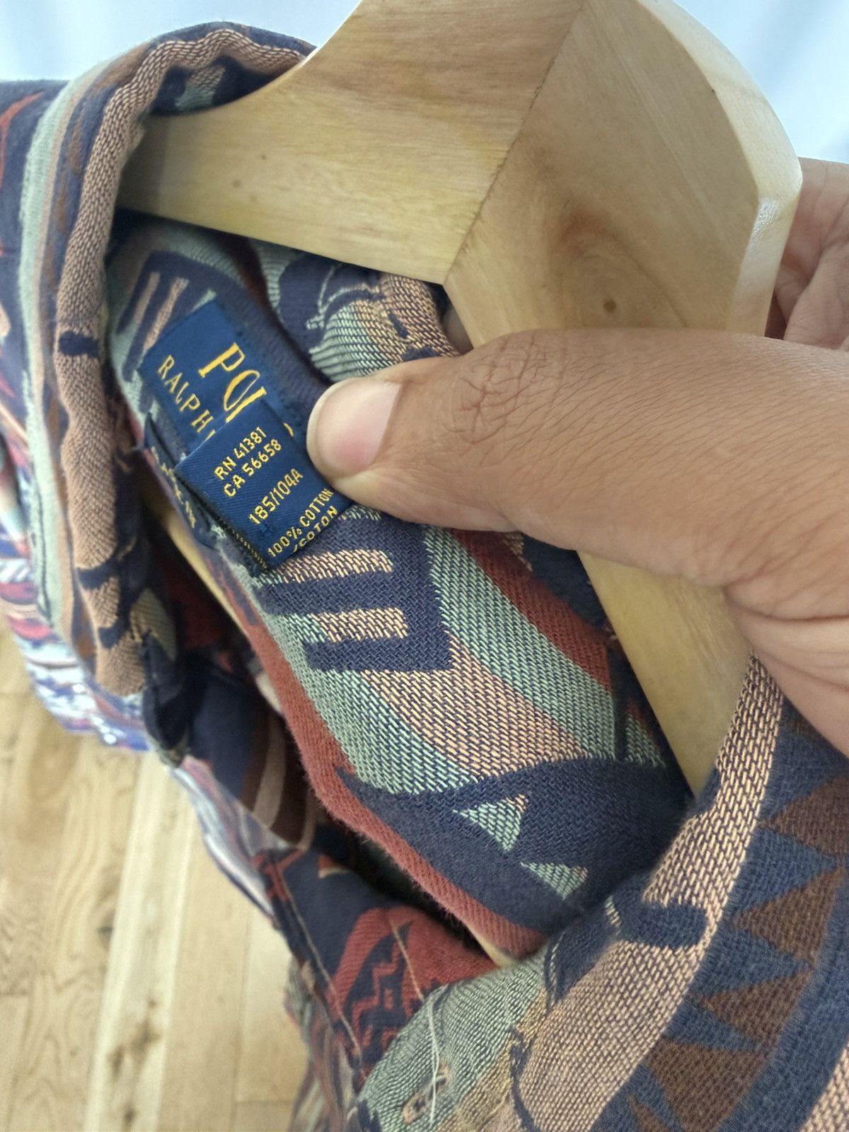 Polo Ralph Lauren Polo Ralph Lauren Indian Aztec Western Bison Rodeo Shirt Men Size US XL / EU 56 / 4 - 4 Thumbnail