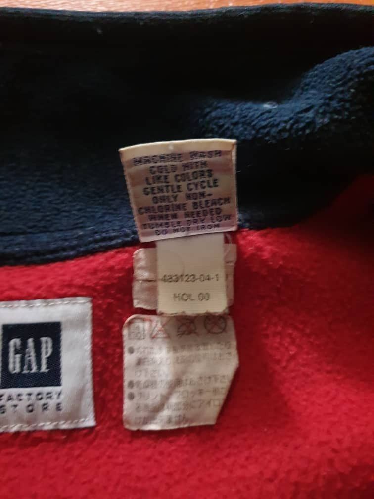 Gap Gap half zipper red colour fleece Sweatshirt Size US L / EU 52-54 / 3 - 4 Thumbnail