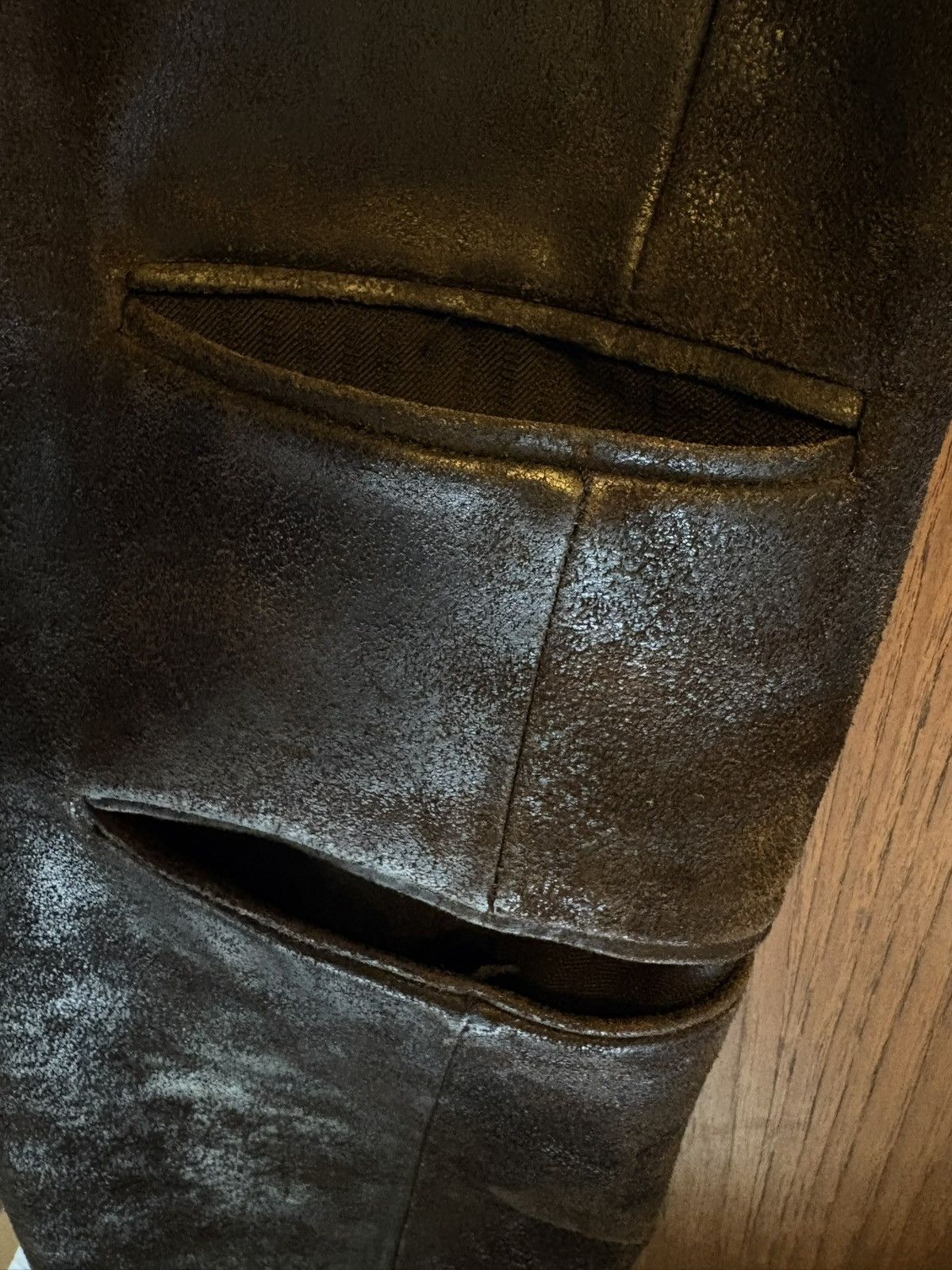 Carpe Diem BNWT GRAIL Horse Leather Long Coat Size US M / EU 48-50 / 2 - 11 Thumbnail