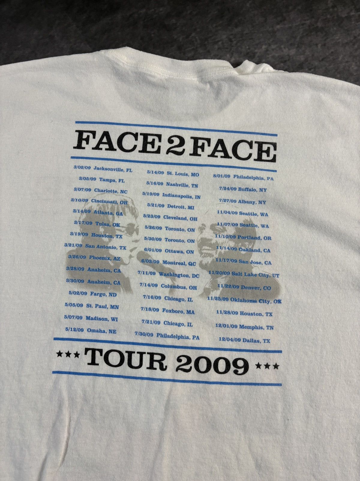 Band Tees 2009 Elton John Billy Joel Face 2 Face Tour Tee Shirt Band Size US L / EU 52-54 / 3 - 5 Thumbnail