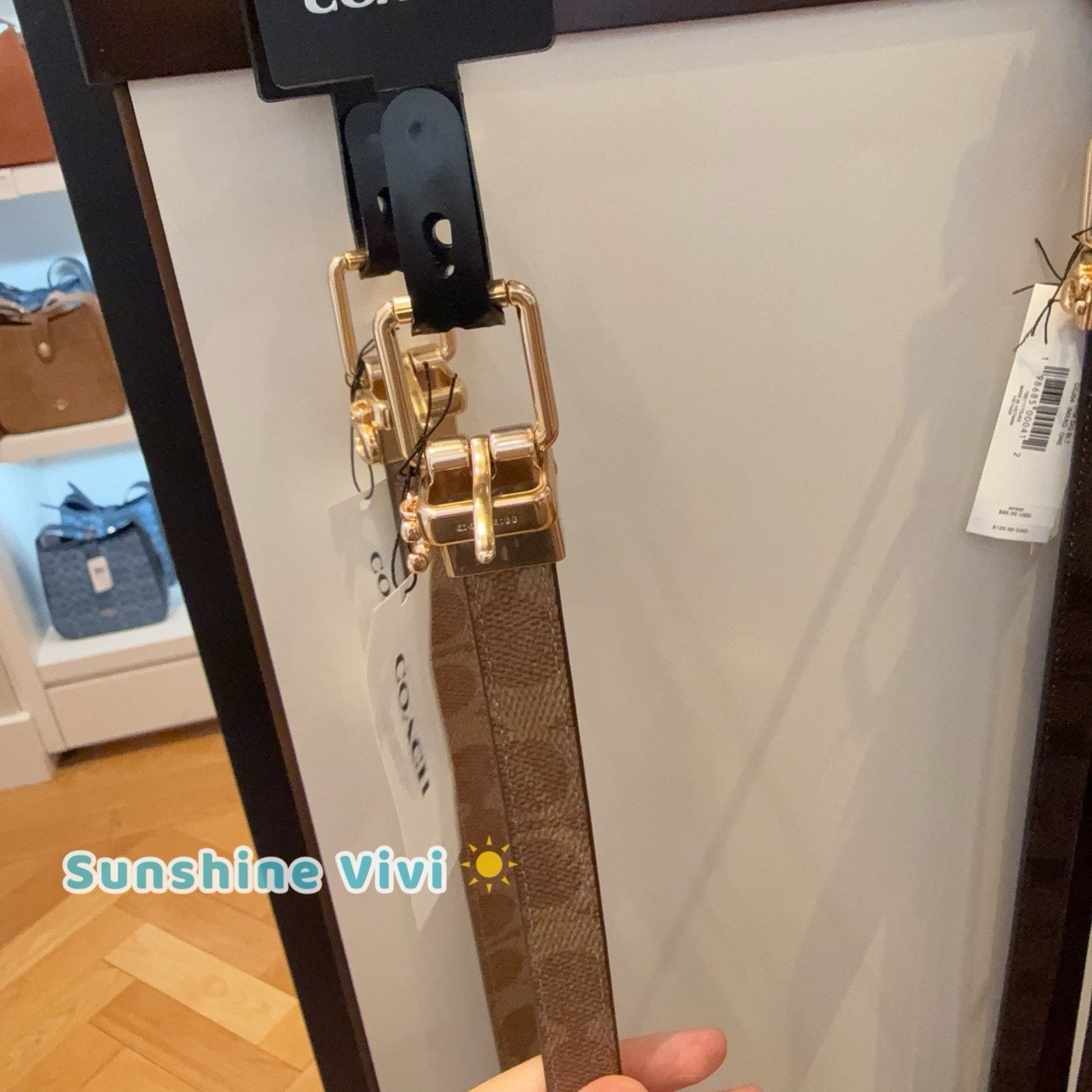 Coach NWT Coach Roller Cut To Size Reversible Belt ccj04 Tan Size ONE SIZE - 5 Thumbnail