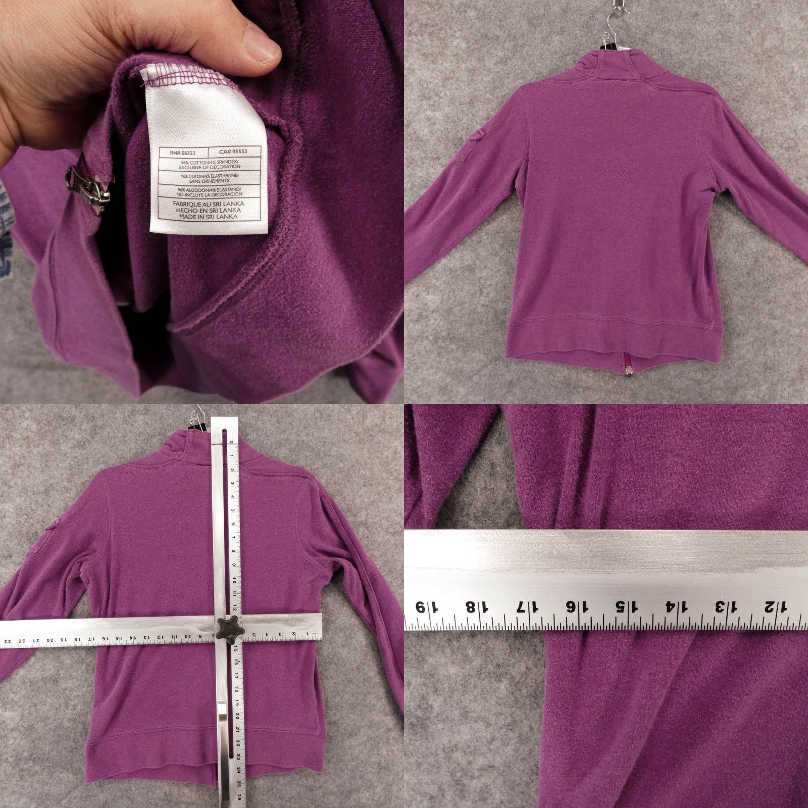 Nike Nike Track Jacket Womens Medium (8-10) Purple Full Zip Stretch w Pockets Logo Size M / US 6-8 / IT 42-44 - 8 Thumbnail