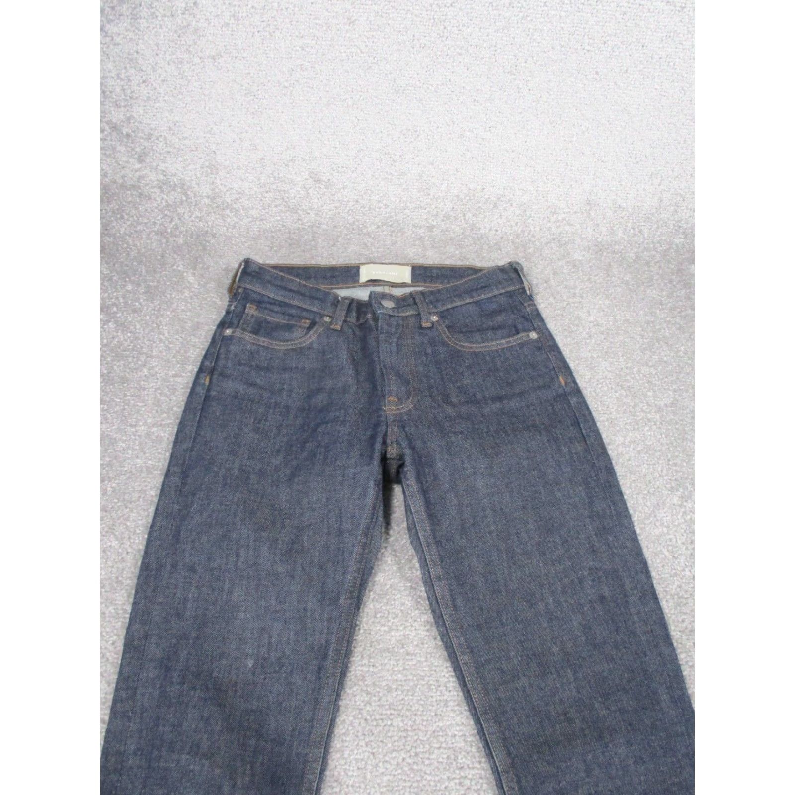Everlane Everlane Jeans Skinny Women's 25 Dark Wash Denim Mid Rise Zip Zipper Blue Regular Size Size 42" / US 20 - 2 Thumbnail