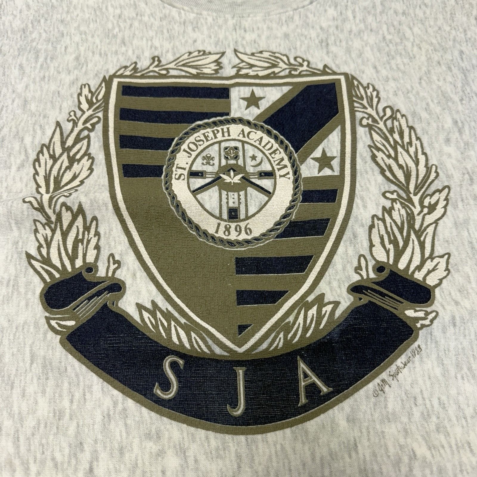 Vintage Vintage 90s St Joesph Academy Sweatshirt Mens Large Gray Size US L / EU 52-54 / 3 - 4 Thumbnail
