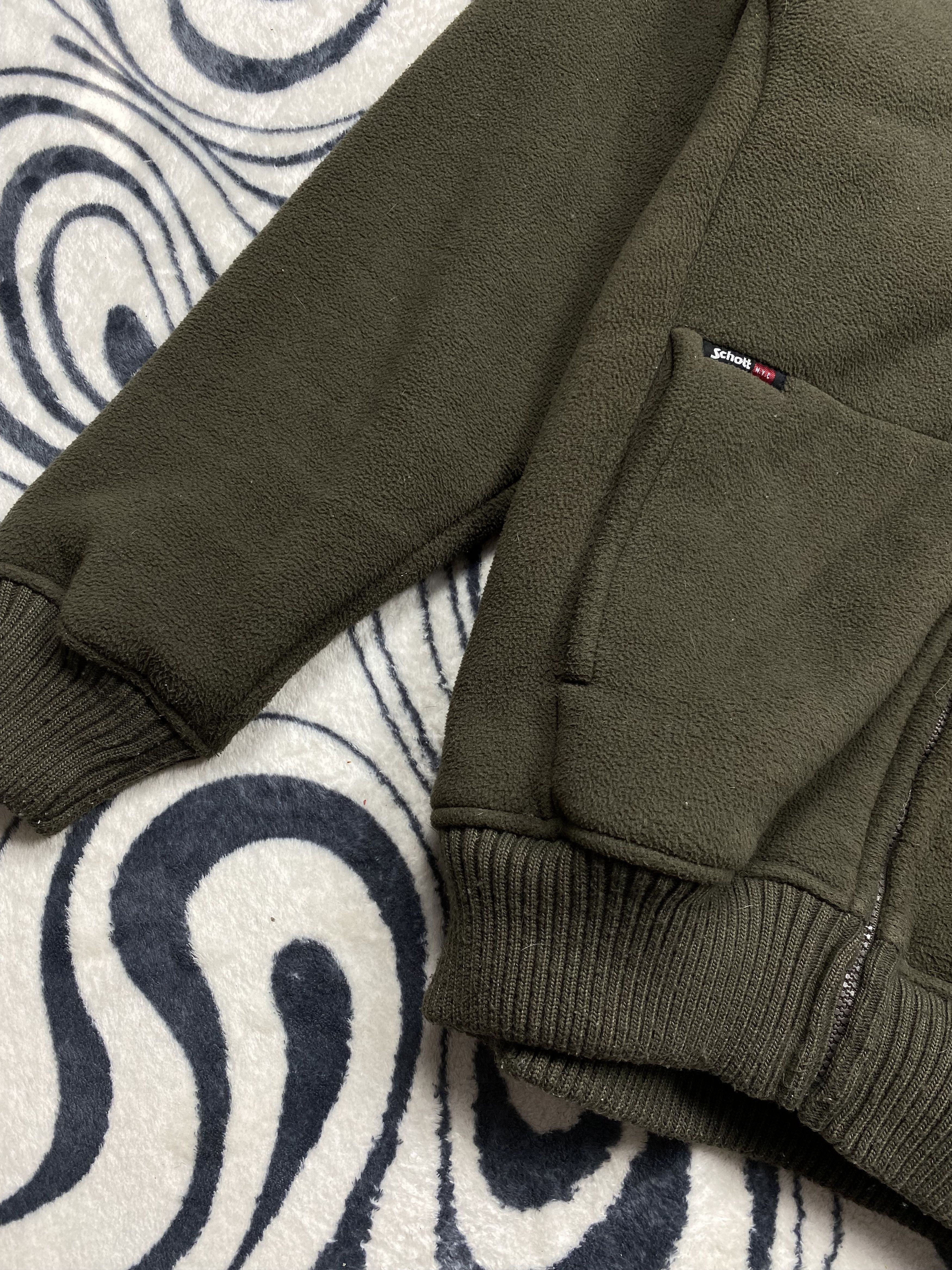 Schott Schott Vintage Mens Teddy Fleece Sherpa Jacket Y2K Size US L / EU 52-54 / 3 - 5 Thumbnail