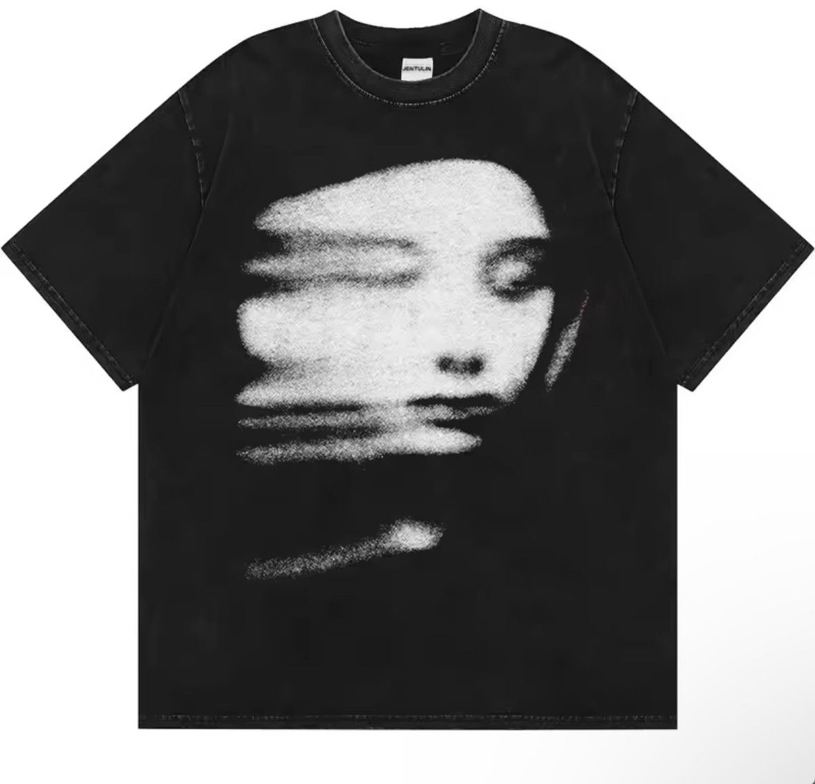 Japanese Brand Y2K Vintage White FACE Washed Short Sleeve T-Shirt Size US XL / EU 56 / 4 - 1 Thumbnail