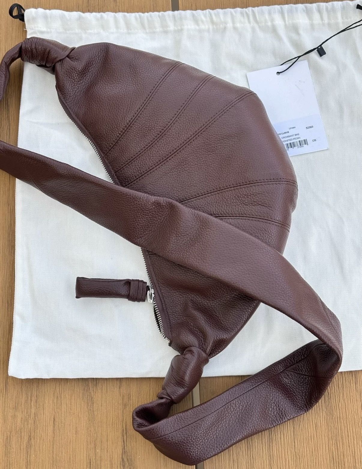 Lemaire Lemaire Croissant Bag Pecan Calfskin Size ONE SIZE - 3 Thumbnail