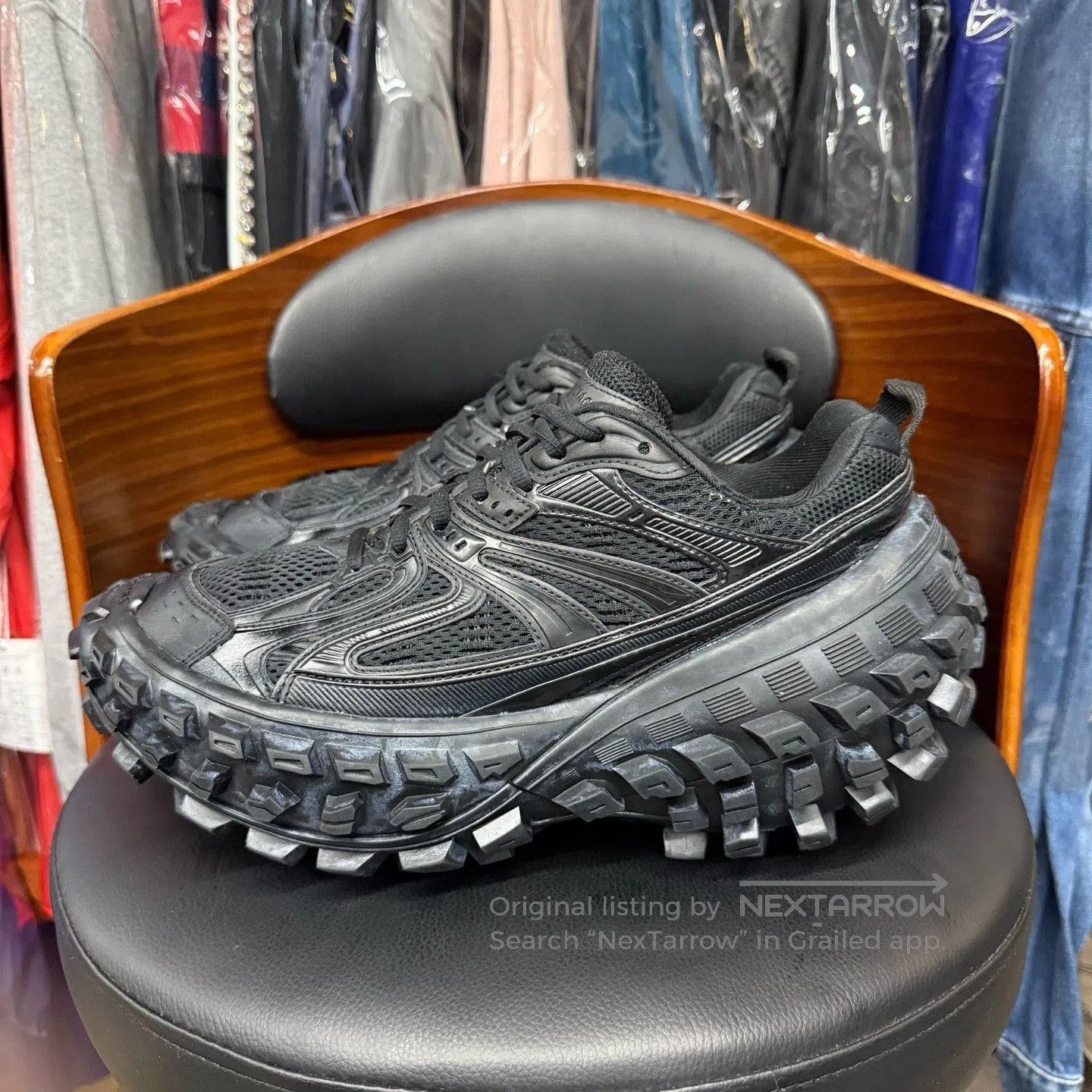 Balenciaga Balenciaga Bouncer Black Sneakers. Size US 8 / EU 41 - 6 Thumbnail