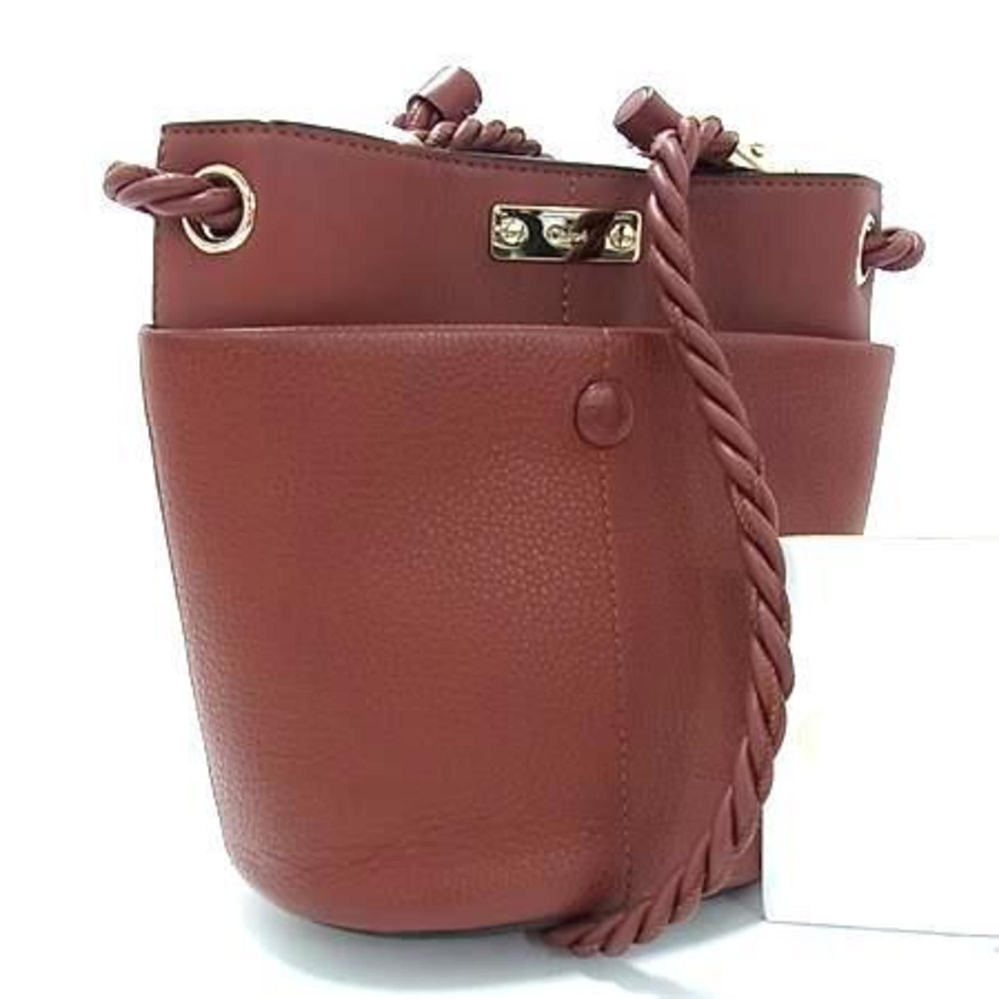 Chloe Chloé Chloe KEY Bucket Bag, Small, Brown Leather, Women's Size ONE SIZE - 1 Thumbnail