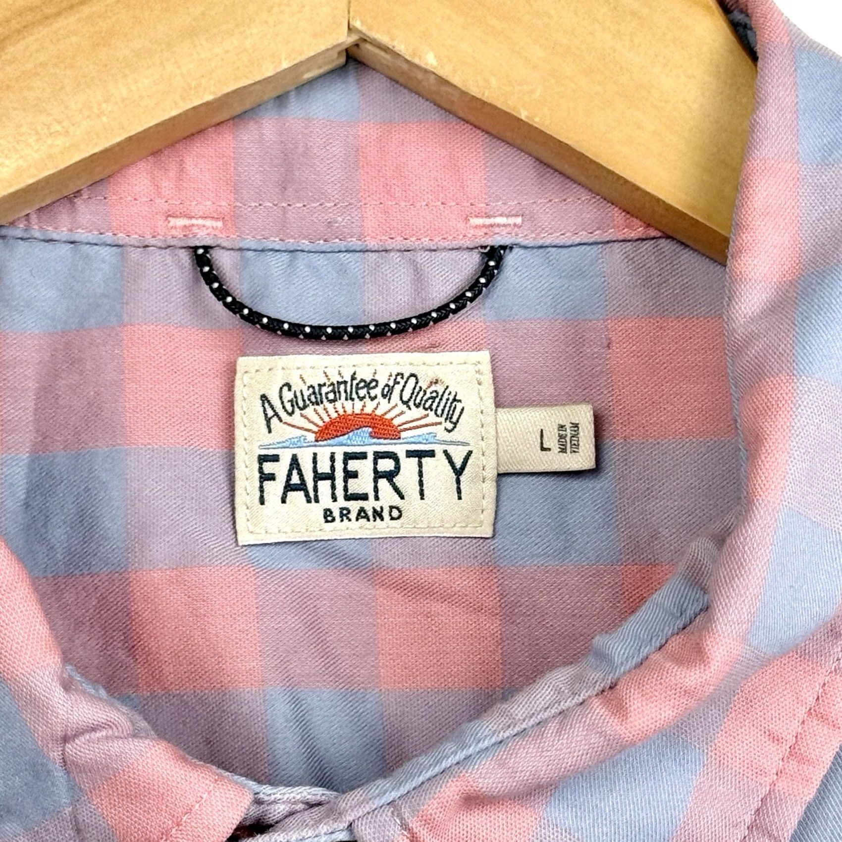 Faherty Faherty Shirt Mens Large The Movement Short Sleeve Button Up Plaid Preppy Shirt Size US L / EU 52-54 / 3 - 6 Thumbnail