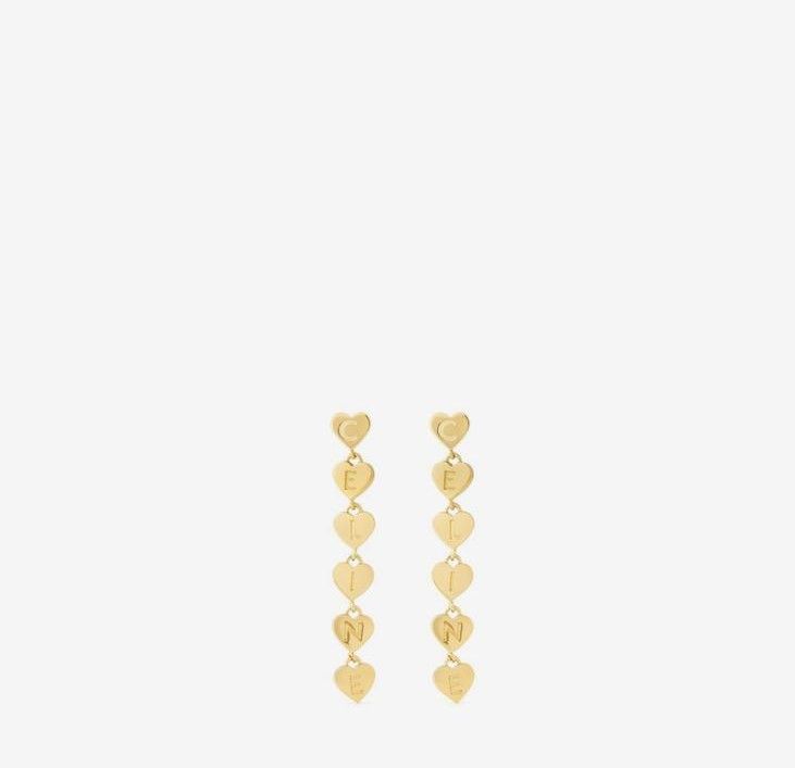 Celine CELINE HEART EARRING LD43 Size ONE SIZE - 1 Thumbnail