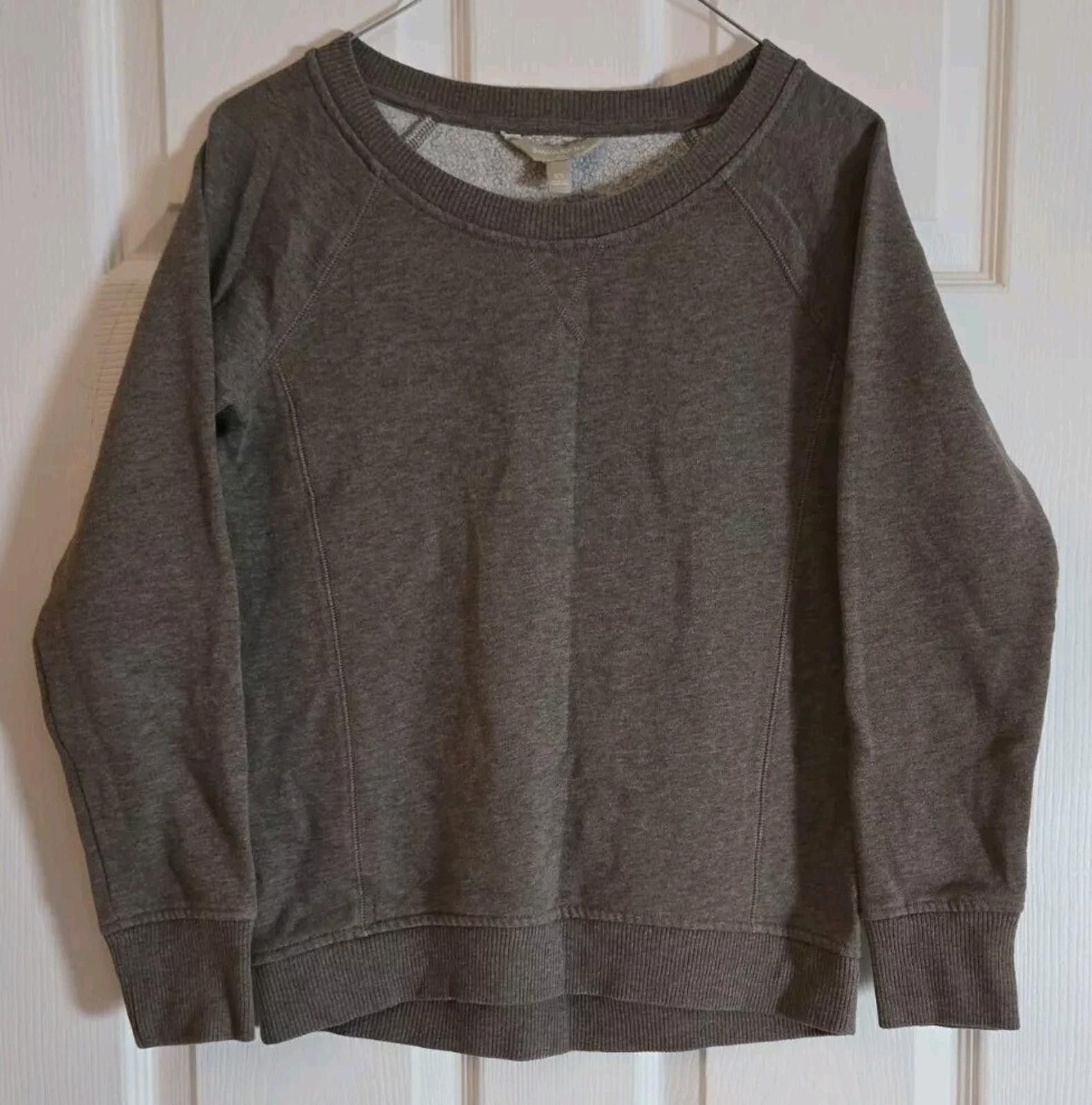 Banana Republic Banana Republic Sweatshirt Womens XS Brown Neutral Crew Neck Size XS / US 0-2 / IT 36-38 - 2 Thumbnail