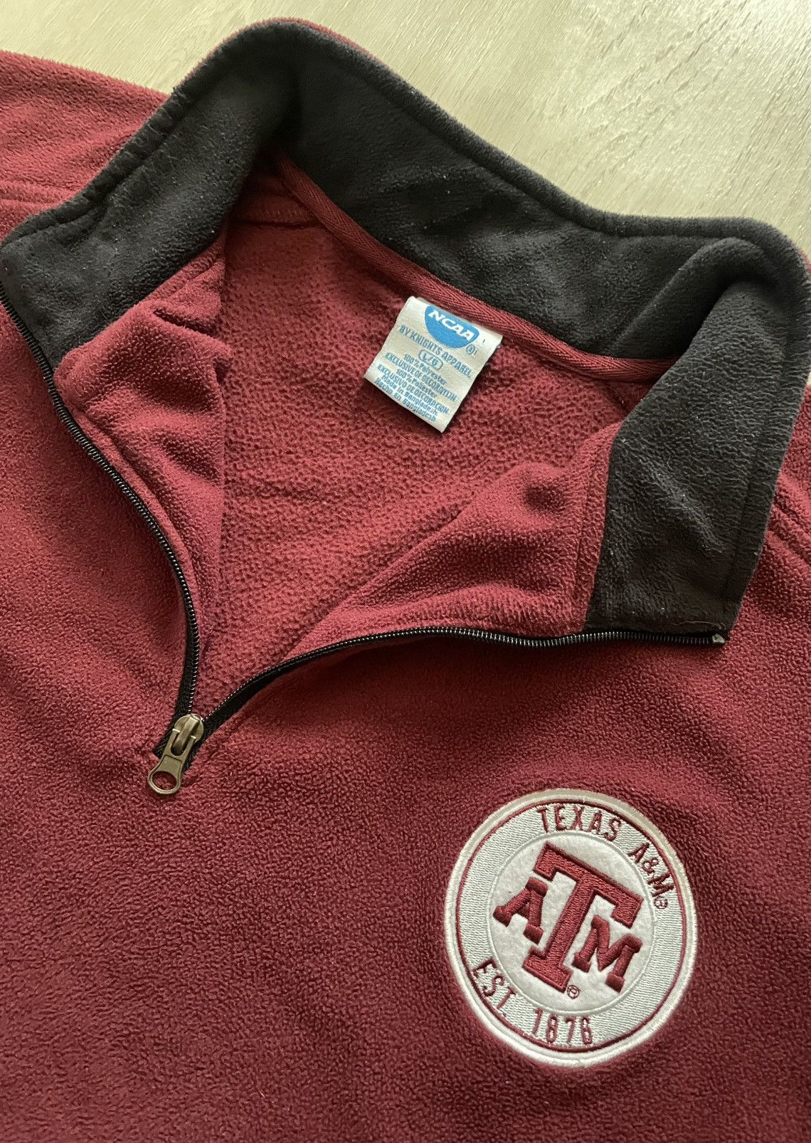 Vintage VTG Knights Apparel Texas A&M Aggies 1/4 Zip Fleece Sz L Size US L / EU 52-54 / 3 - 2 Thumbnail