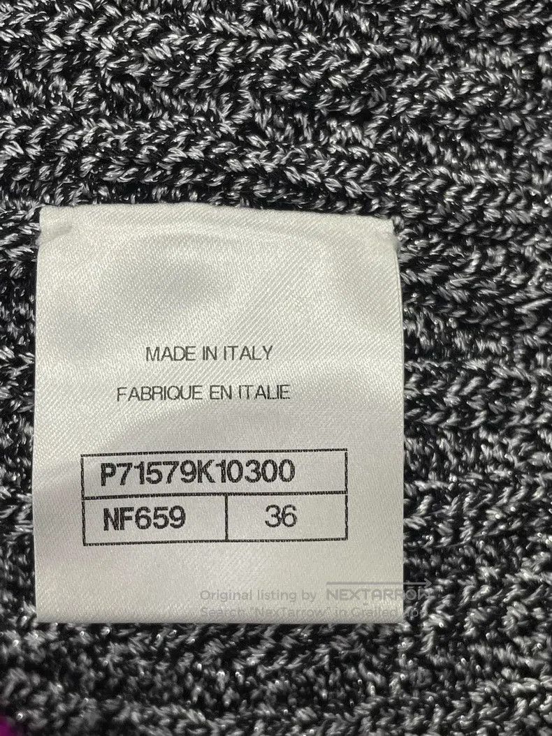 Chanel Chanel Black stitching pink sequin stitching knitted cardi Size XS / US 0-2 / IT 36-38 - 5 Thumbnail