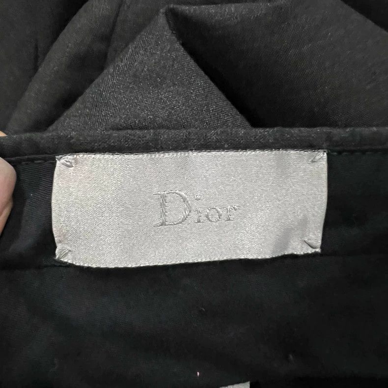 Dior Dior Black belt trousers 2502-Nextarrow Size 46R - 3 Thumbnail