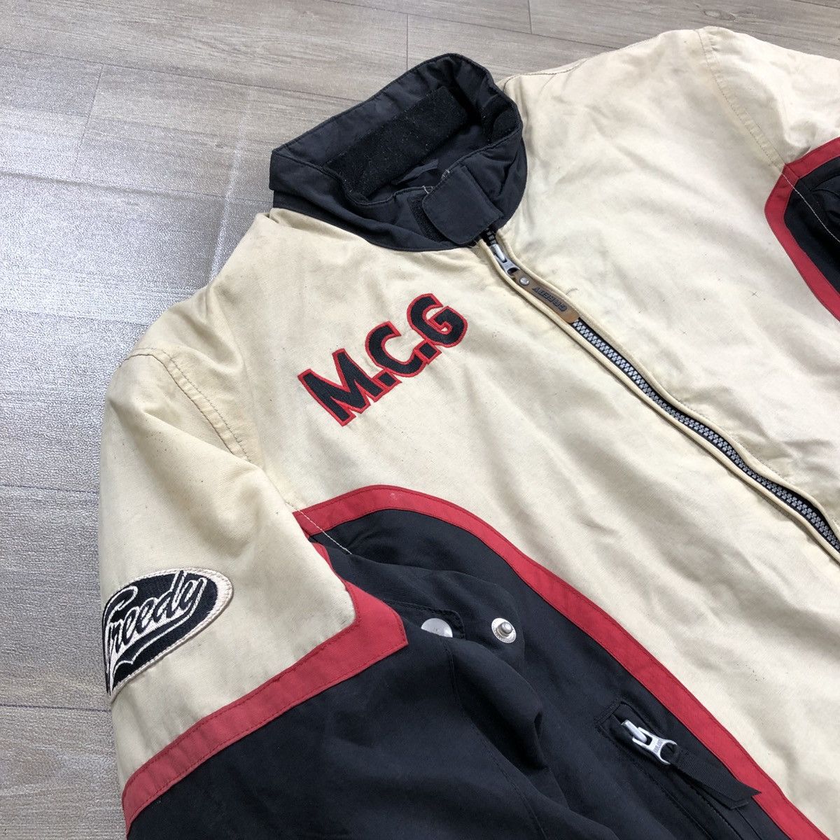 Vintage Vintage GREEDY 51 M.C.G Racing Motorcycle Bikers Jacket Size US L / EU 52-54 / 3 - 20 Thumbnail