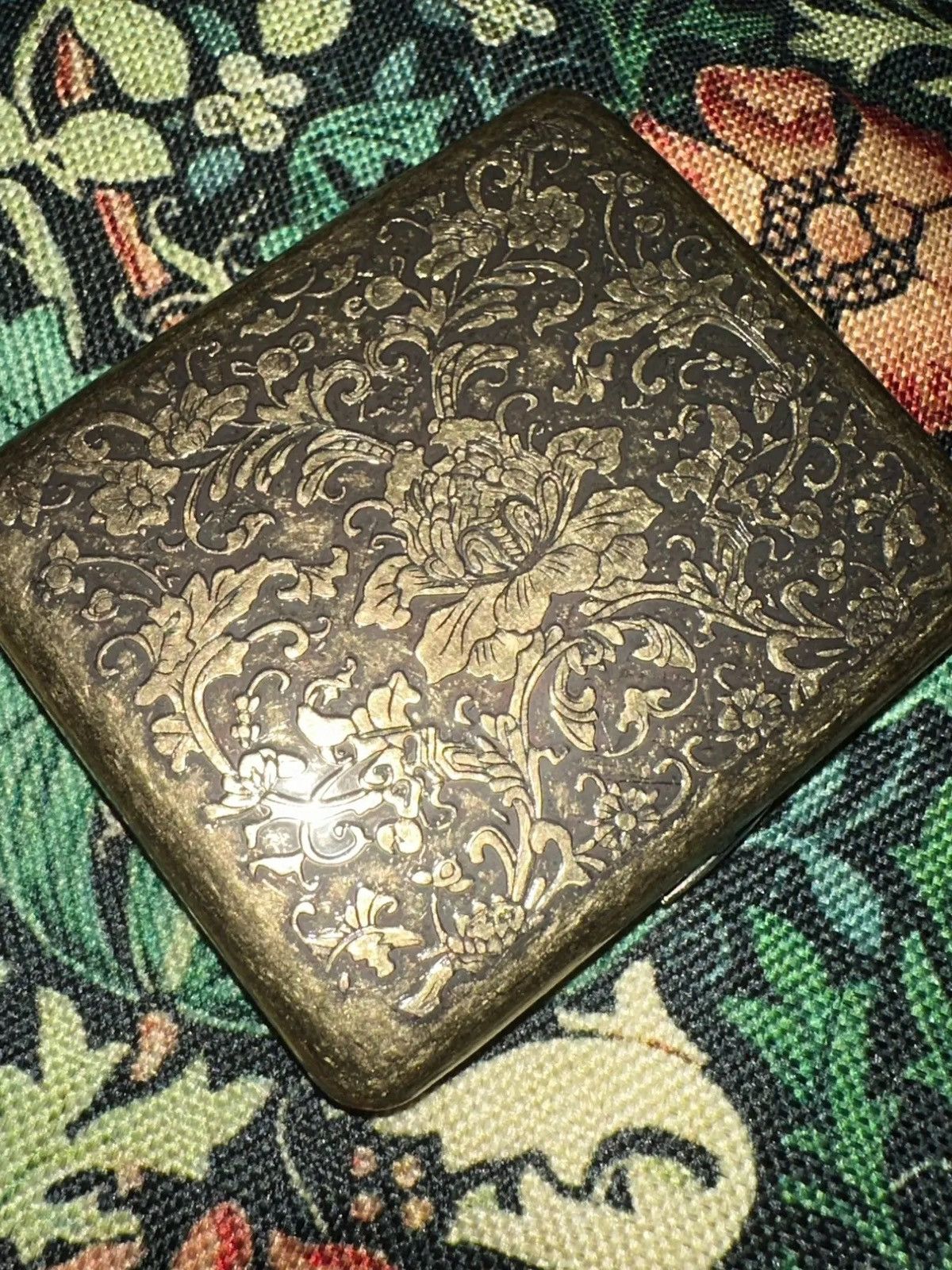 Other Portable Vintage Metal Brass Cigarette Case Size ONE SIZE - 5 Thumbnail