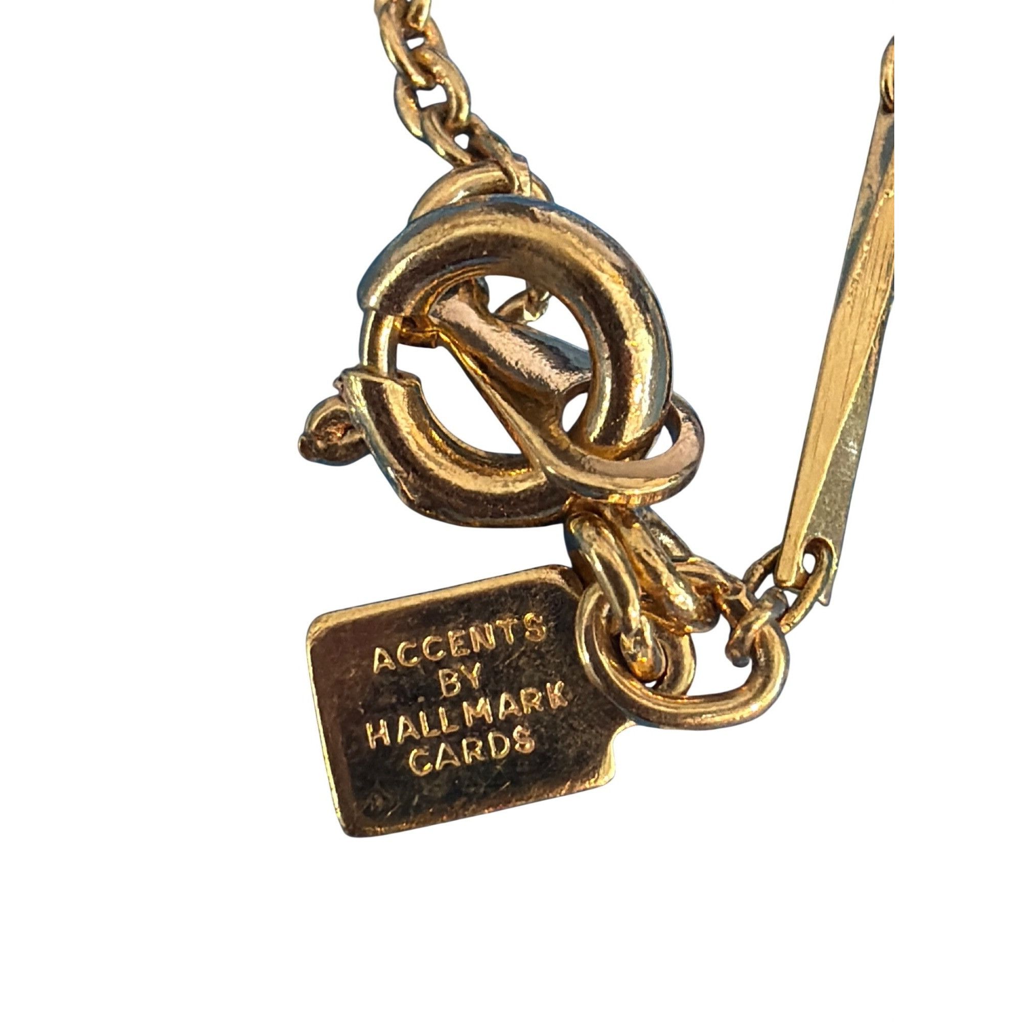 Other Vintage Accents Hallmark Gold Tone Chain Necklace Textured B Size ONE SIZE - 4 Thumbnail