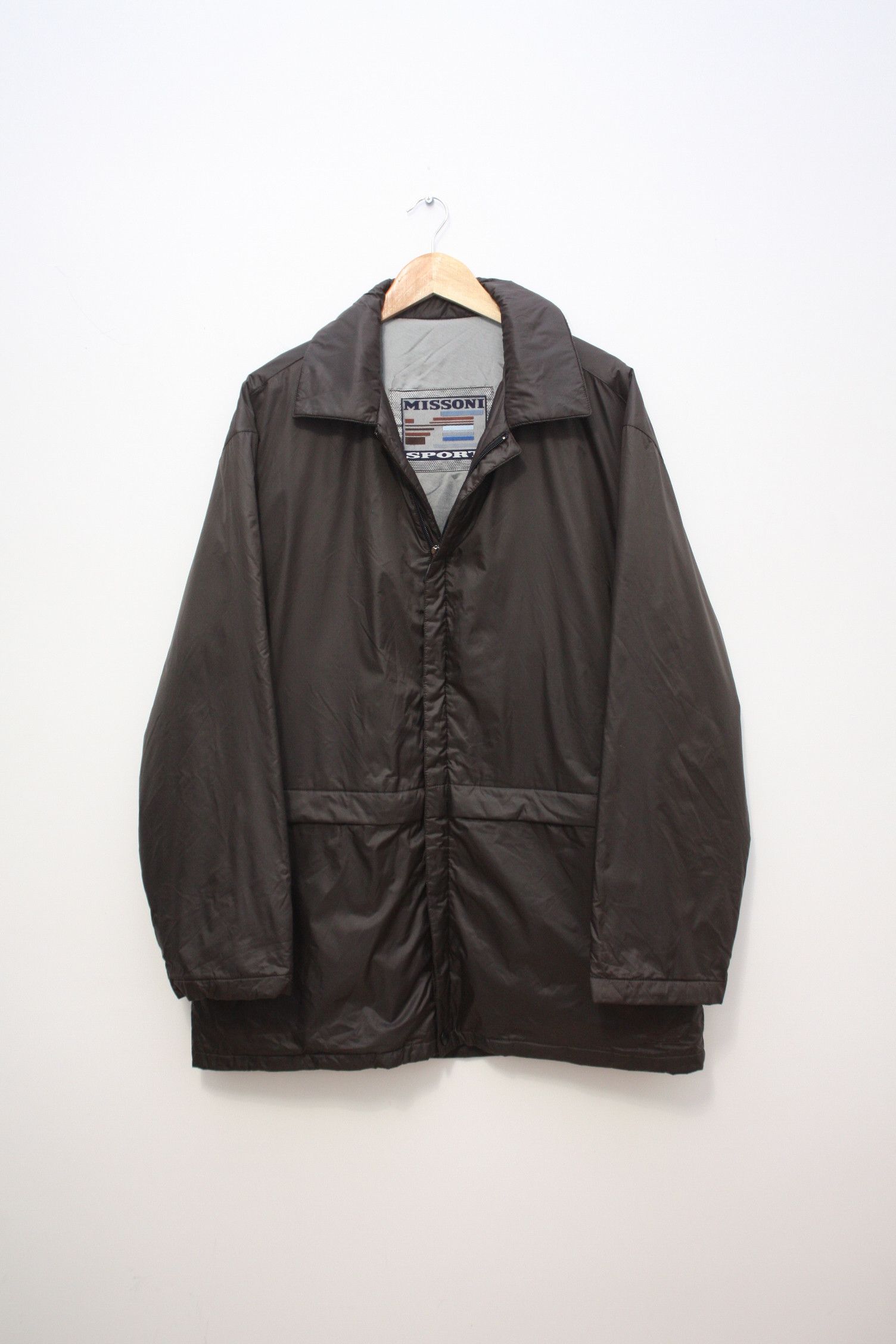 Missoni Sport Brown Vintage Jacket Men's Made In Italy