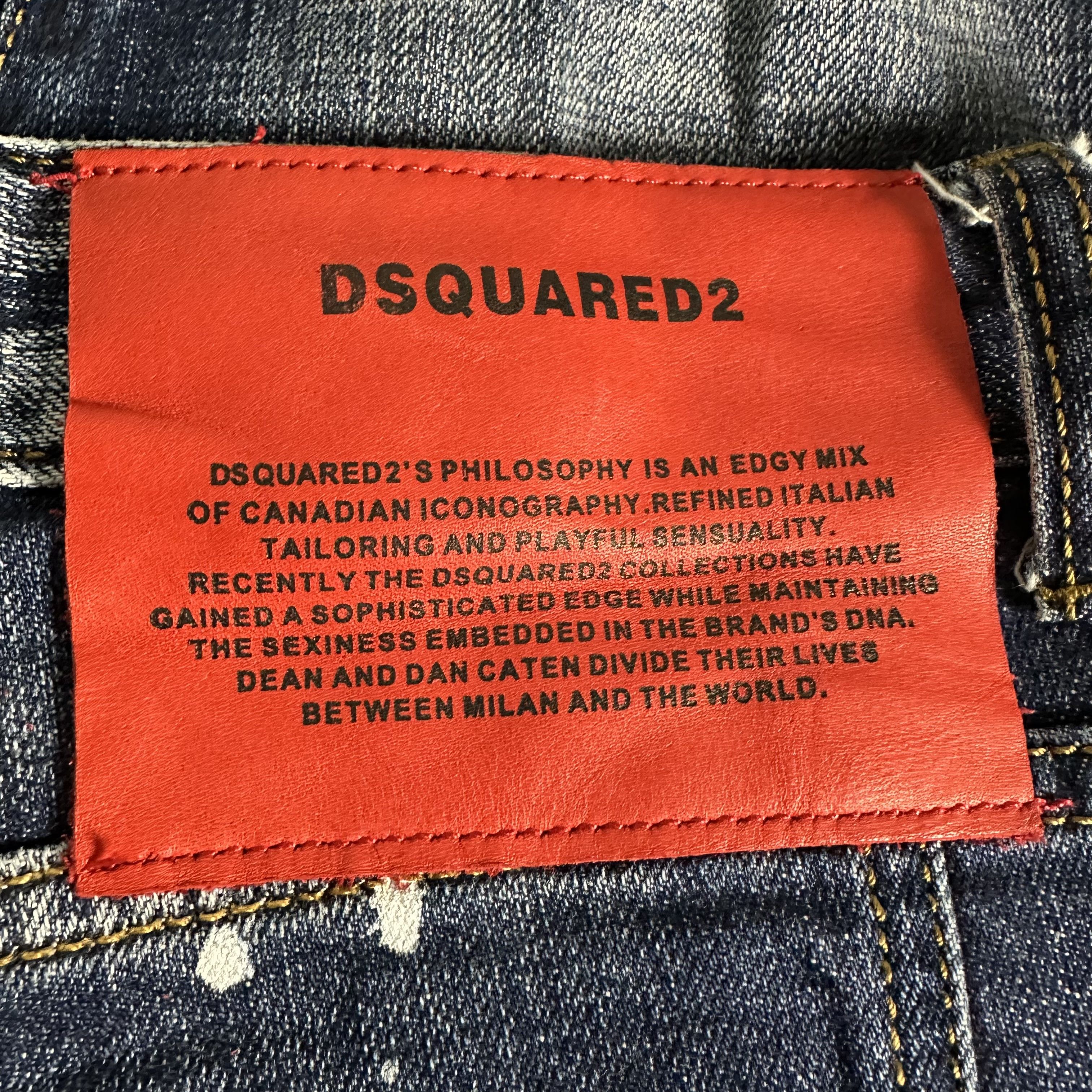 Dsquared2 🔥RARE🔥DsQuared2 Ripped and Painted Skinny Jeans Size US 34 / EU 50 - 8 Thumbnail