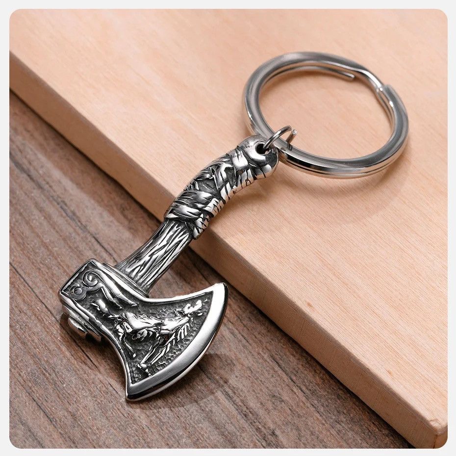 Vintage Viking Axe Key Chain Size ONE SIZE - 1 Thumbnail