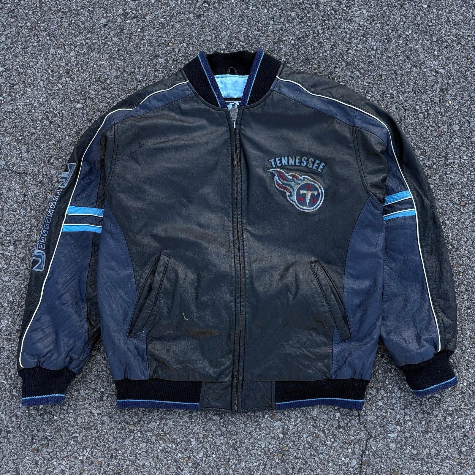 G-III Vintage 90s Tennessee Titans leather jacket Size US M / EU 48-50 / 2 - 3 Thumbnail