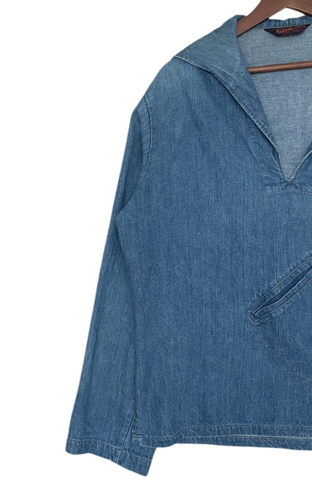 Vintage Vintage Brand Landlubber Open Collar Shirt Denim 1990s Size US M / EU 48-50 / 2 - 5 Thumbnail