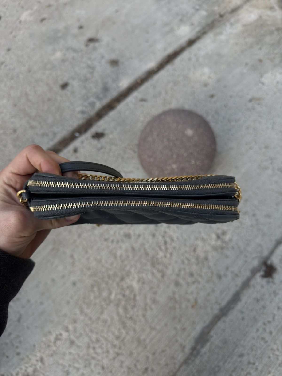 Saint Laurent Paris Saint Laurent Shoulder Black-Grey Bag Size ONE SIZE - 5 Thumbnail