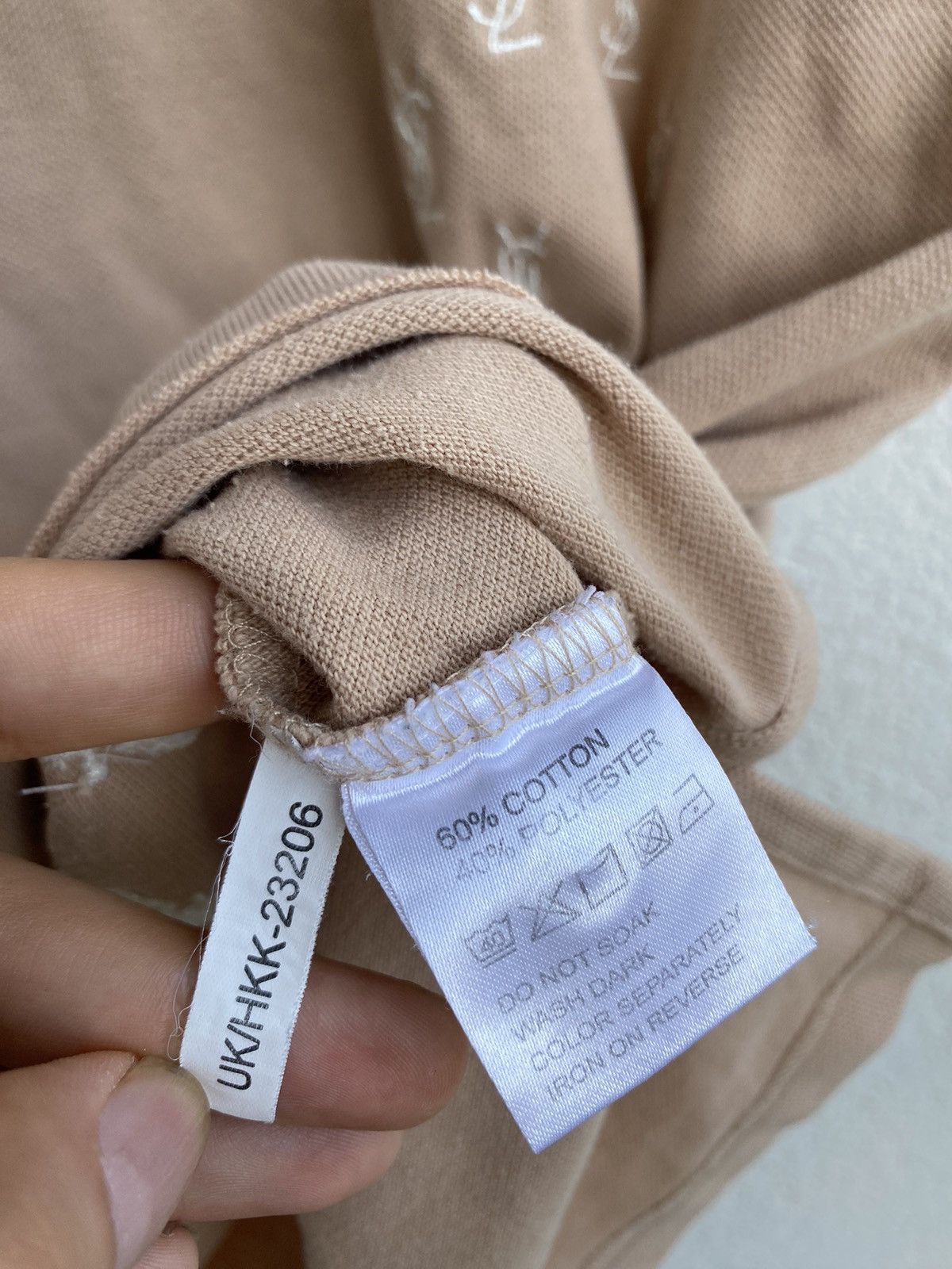 Yves Saint Laurent Monogram YSL Polo Beige YSL T-shirt YSL Shirt Size US M / EU 48-50 / 2 - 7 Thumbnail