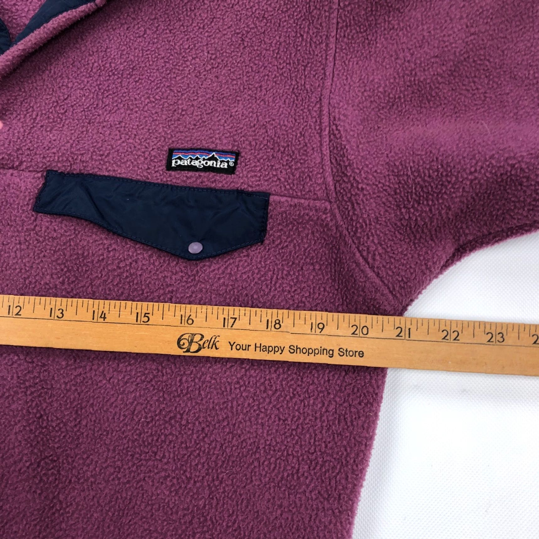 Patagonia VINTAGE Patagonia Synchilla Button Fleece Jacket Small Purple 90s Mens Size US S / EU 44-46 / 1 - 6 Thumbnail