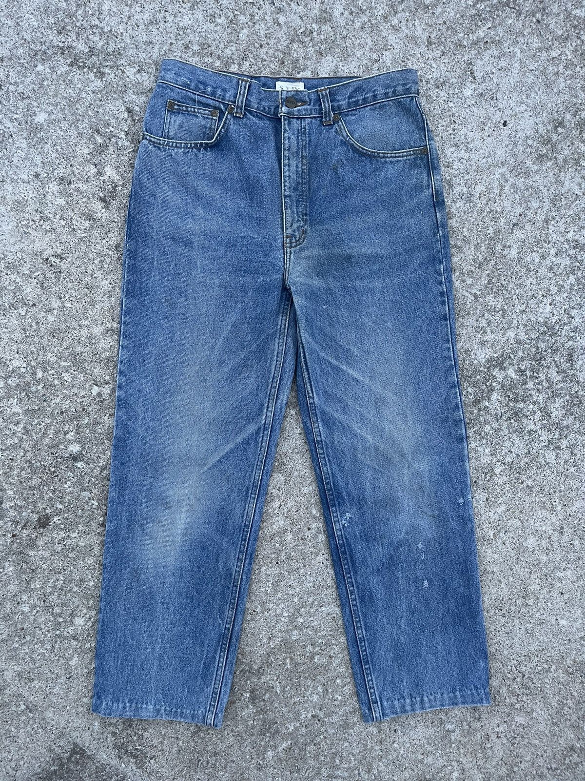 Japanese Brand 🔥 SFD Japanese Distressed Denim Streetwear W30🔥 Size US 30 / EU 46 - 2 Thumbnail
