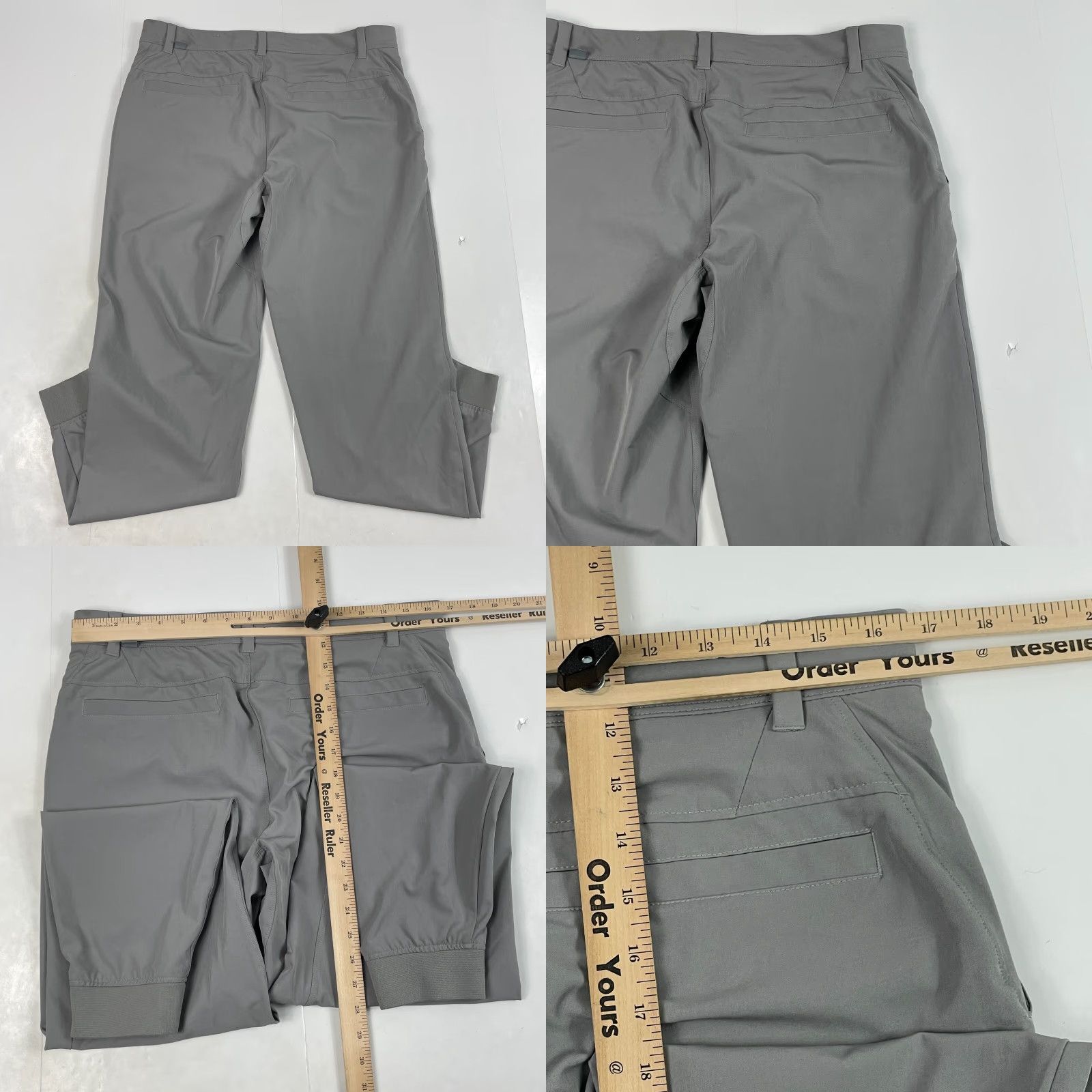 Vintage VRST Pants Mens 32 x 29 Gray Golf Tapered Leg Stretch Technical Preppy Dress Pants Size US 32 / EU 48 - 8 Thumbnail