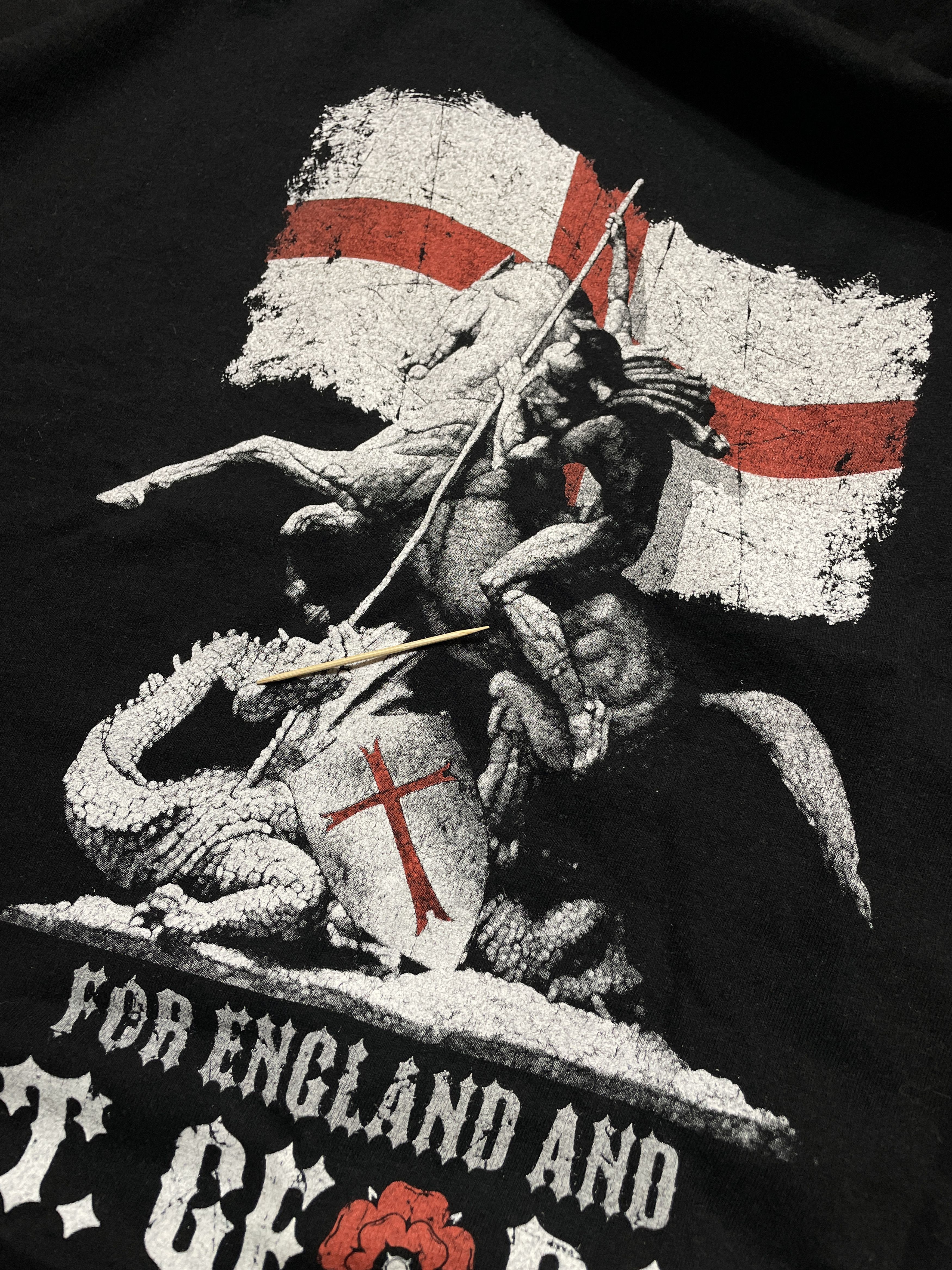 Gildan New England Tee Warrior St. George Big Logo Patriotic Boxy Size US XXL / EU 58 / 5 - 7 Thumbnail